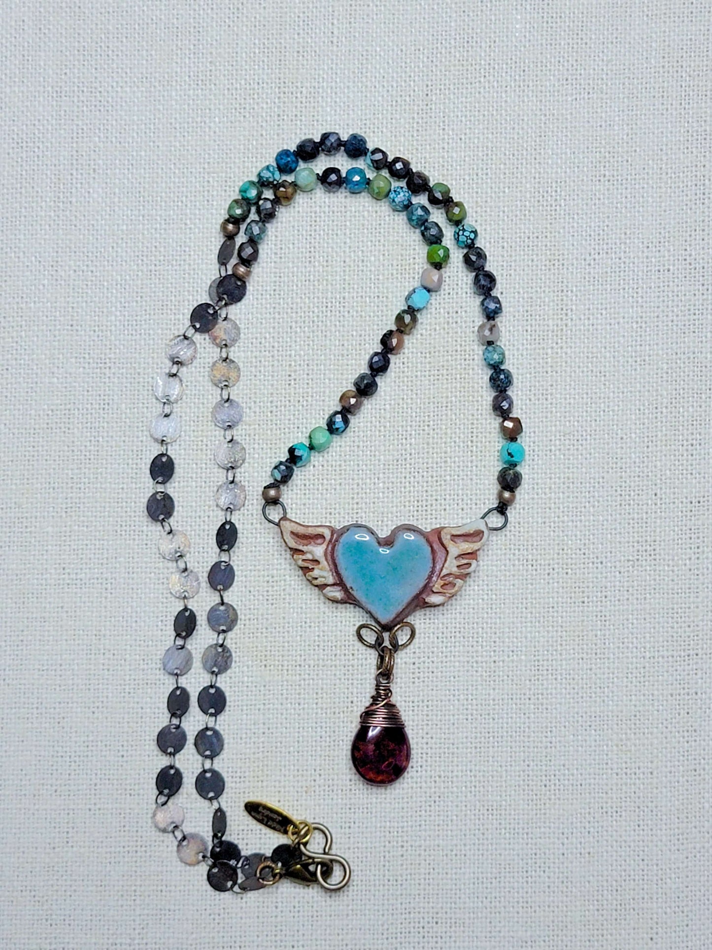 Knotted Turquoise Gemstone Necklace, Nicki Lynn Jewelry