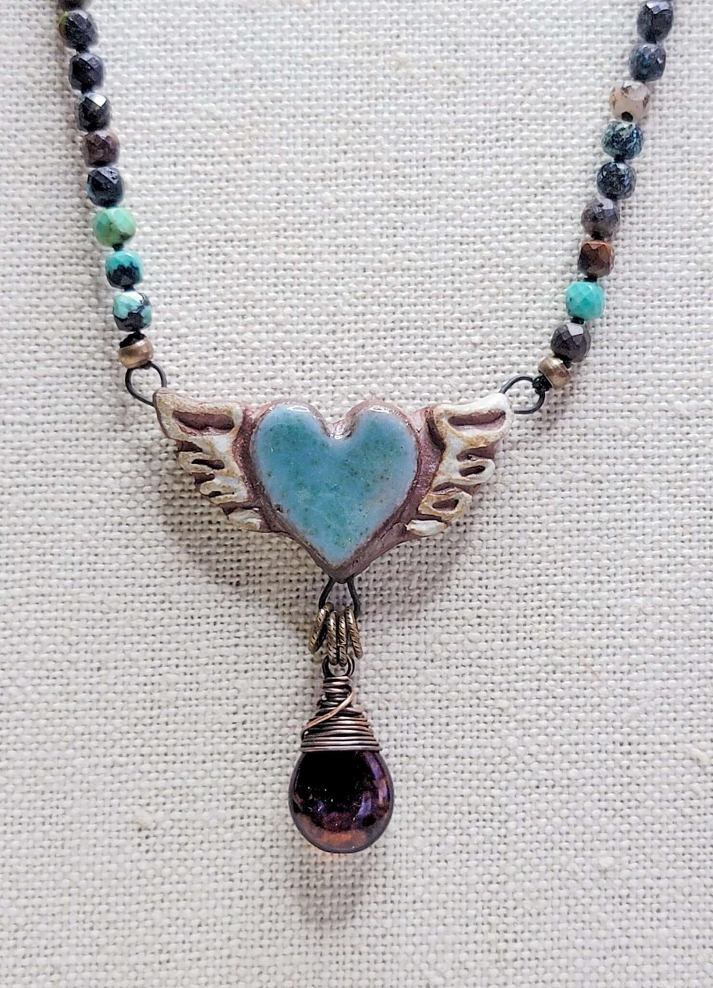 Knotted Turquoise Gemstone Necklace, Nicki Lynn Jewelry