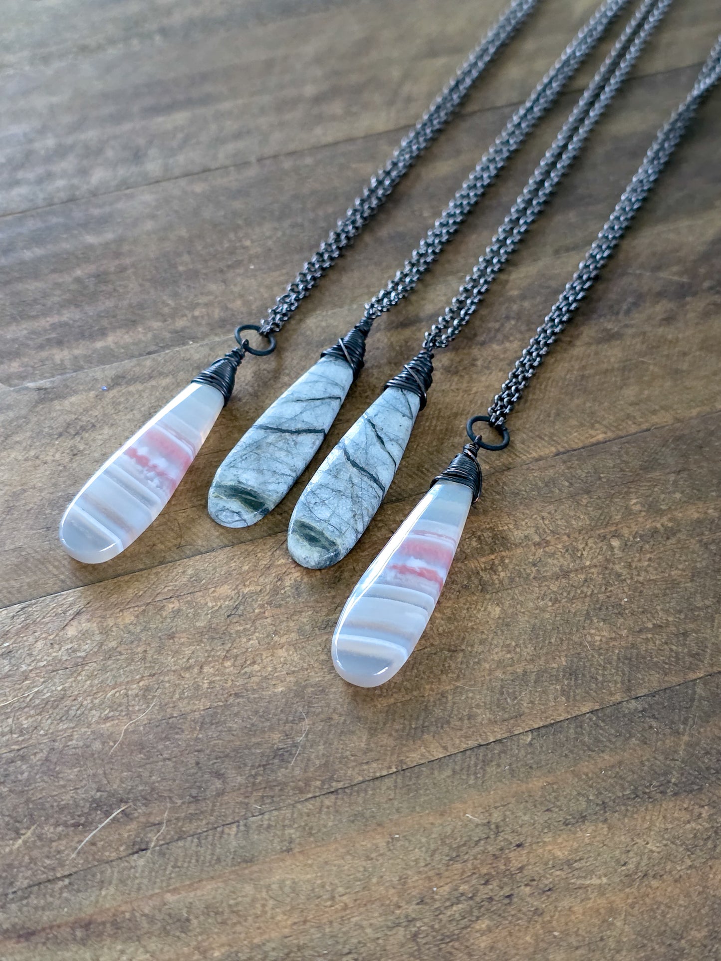 Earthy Stone Pendant Necklace, Nicki Lynn Jewelry