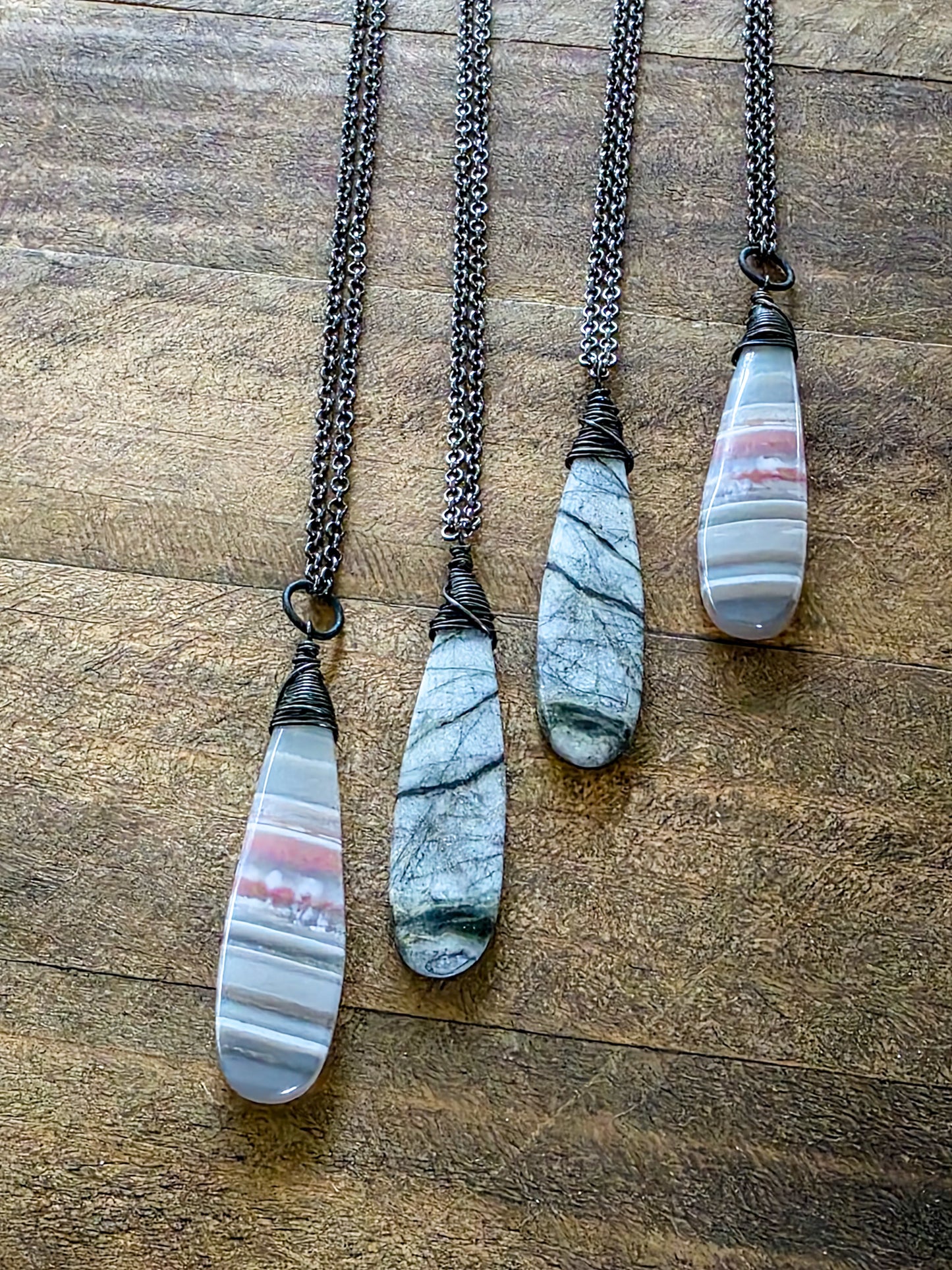 Earthy Stone Pendant Necklace, Nicki Lynn Jewelry