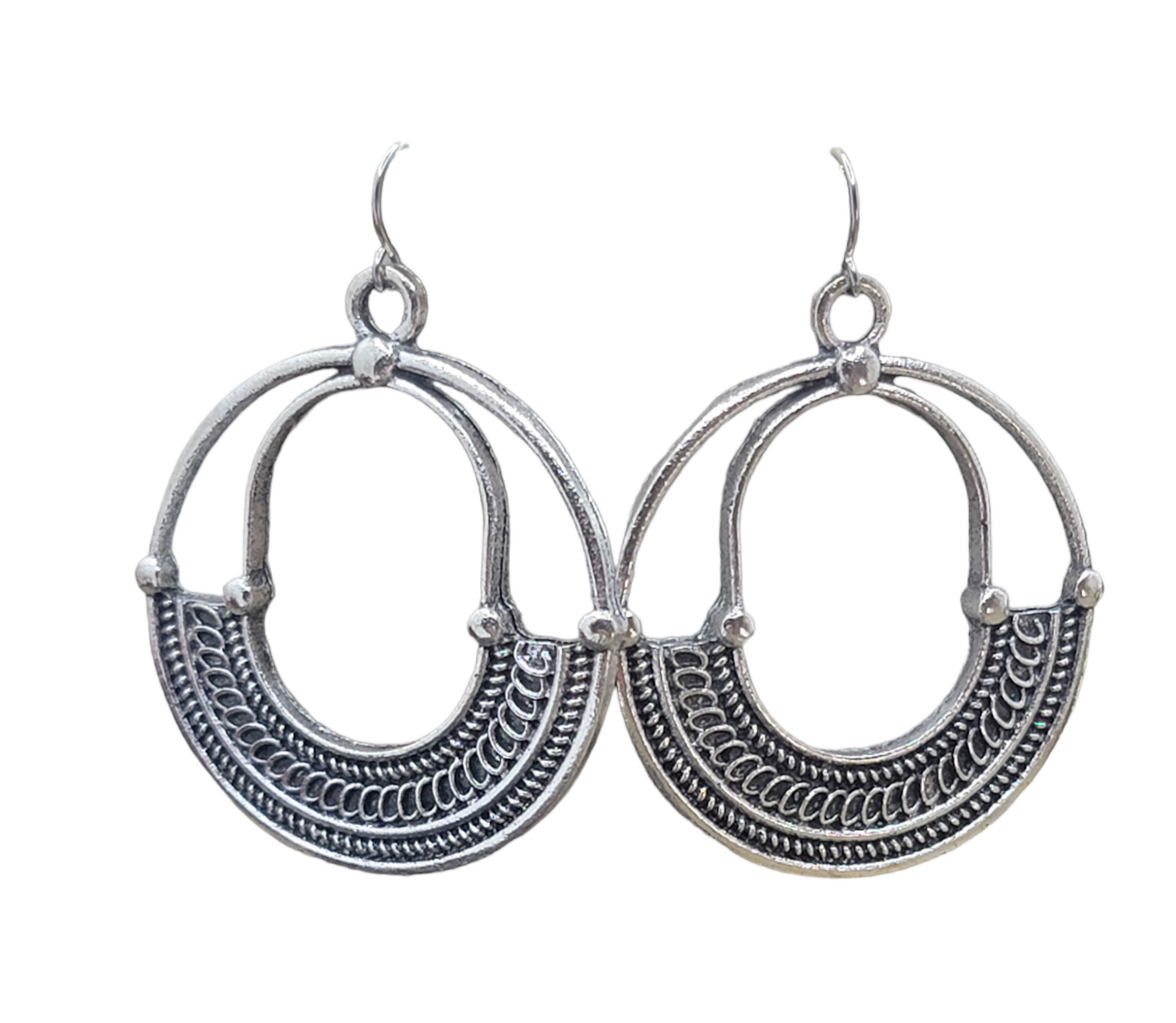 Large Statement Silver Hoop Earrings, Nicki Lynn Jewelry 