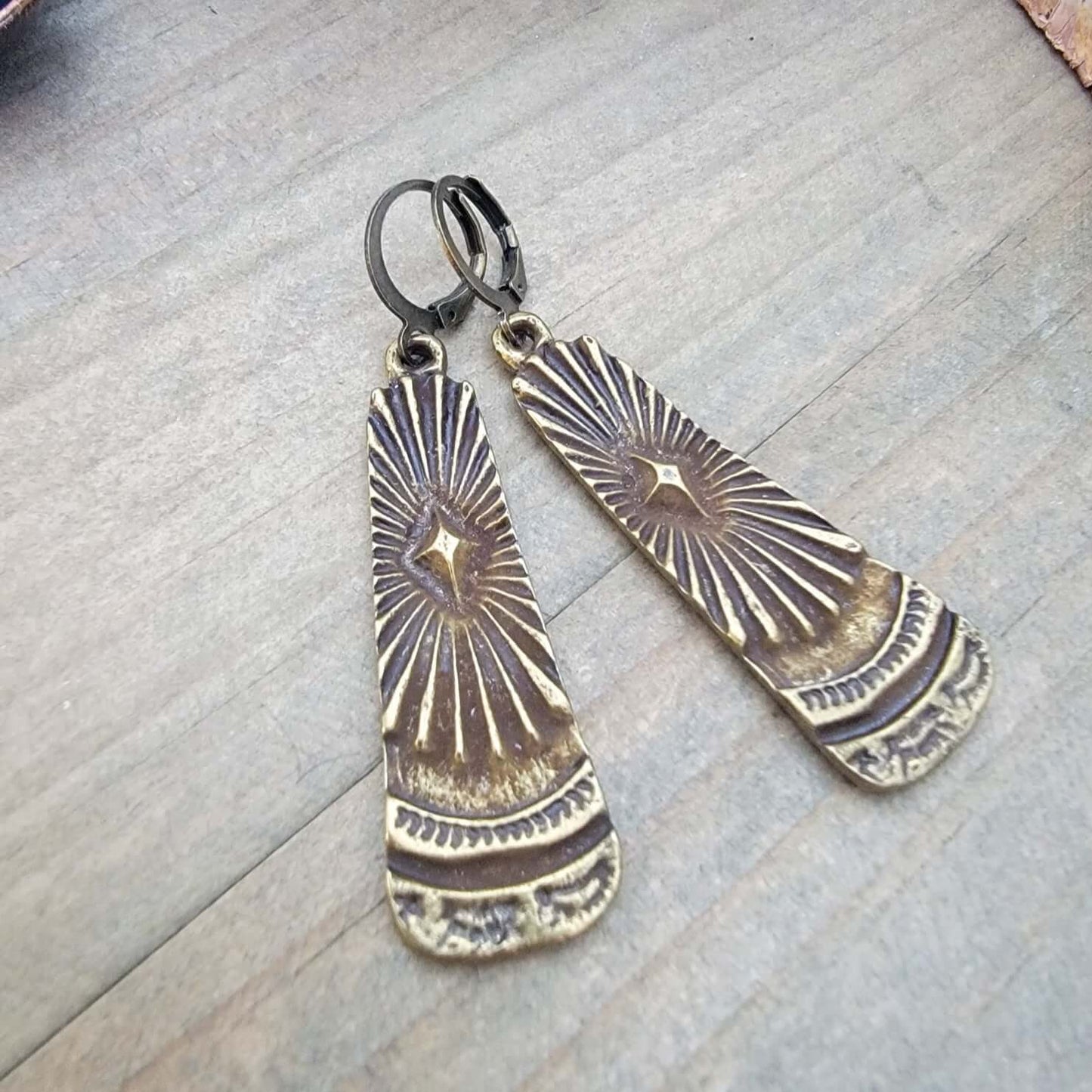 Long Rustic Charm Earrings - Nicki Lynn Jewelry