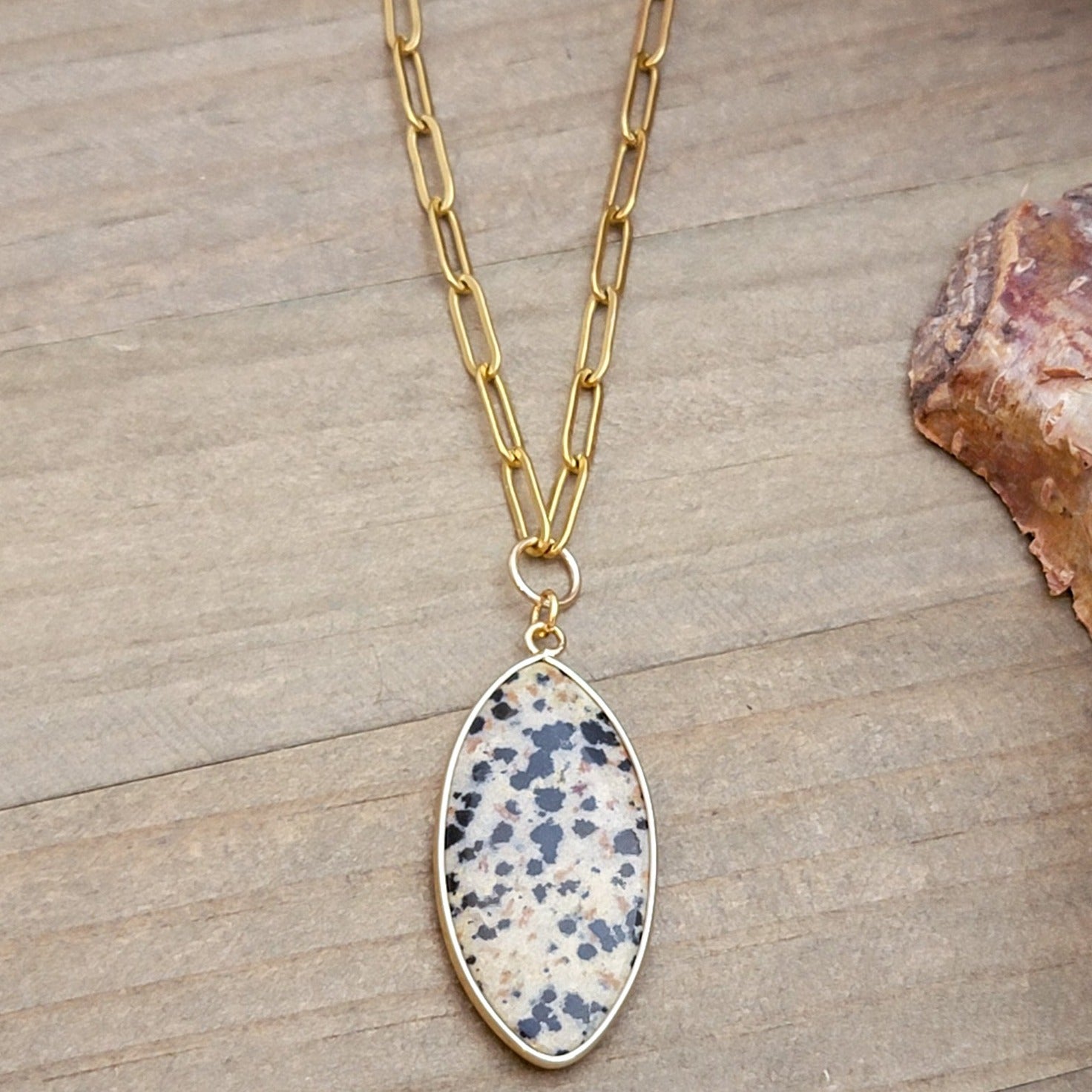 Dalmatian sales jasper pendant