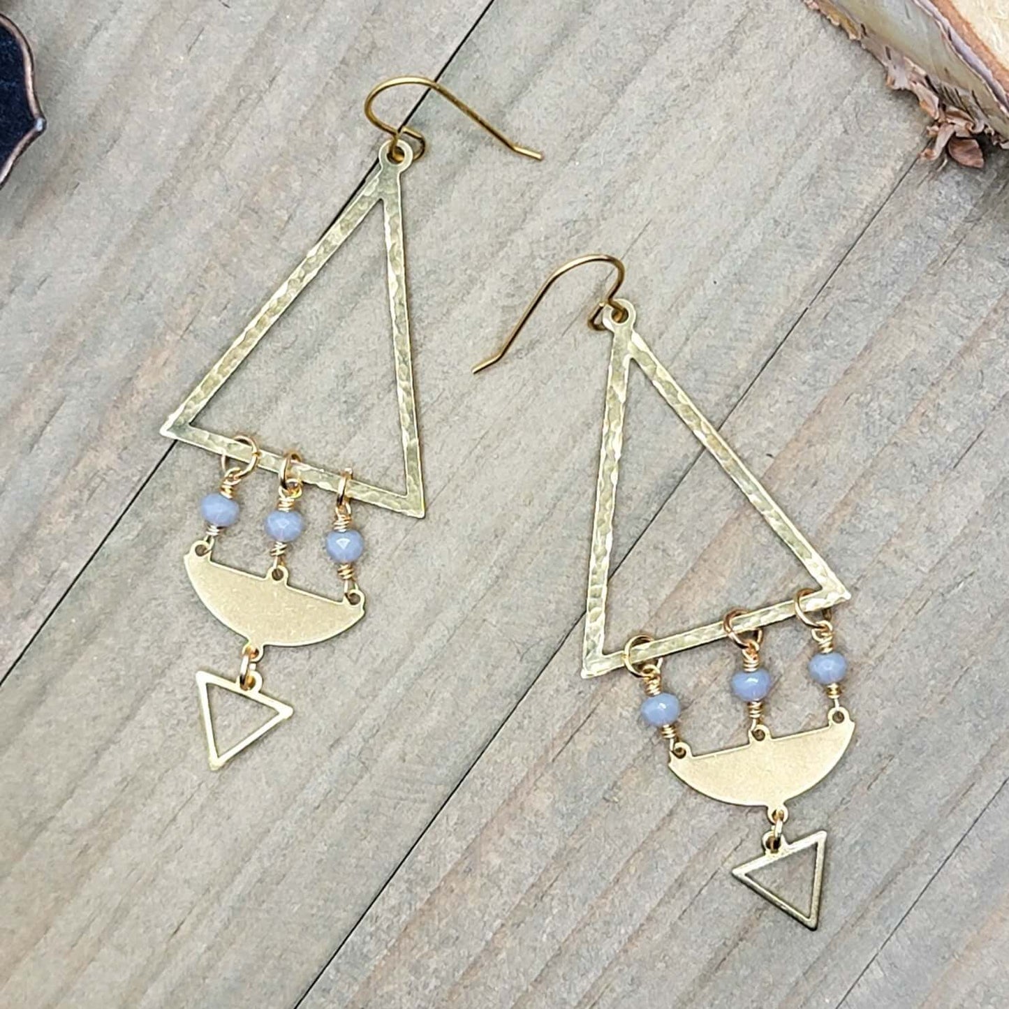 Long Gold Bohemian Statement Earrings, Nicki Lynn Jewelry