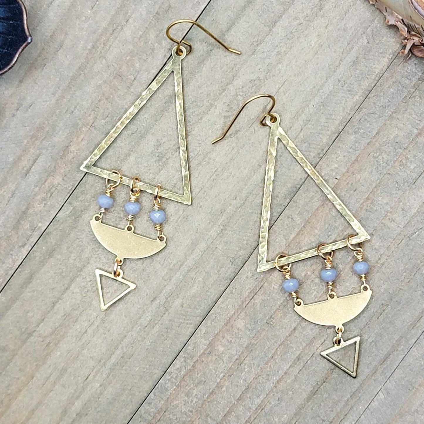 Long Gold Bohemian Statement Earrings, Nicki Lynn Jewelry