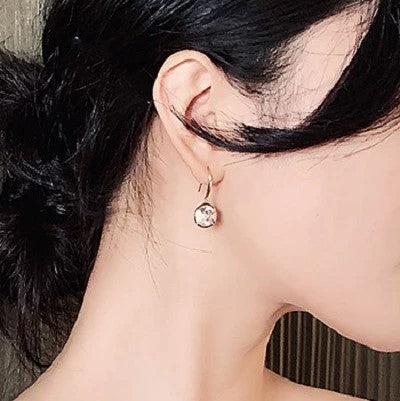 Dainty Rhinestone Drop Earrings, Nicki Lynn Jewelry