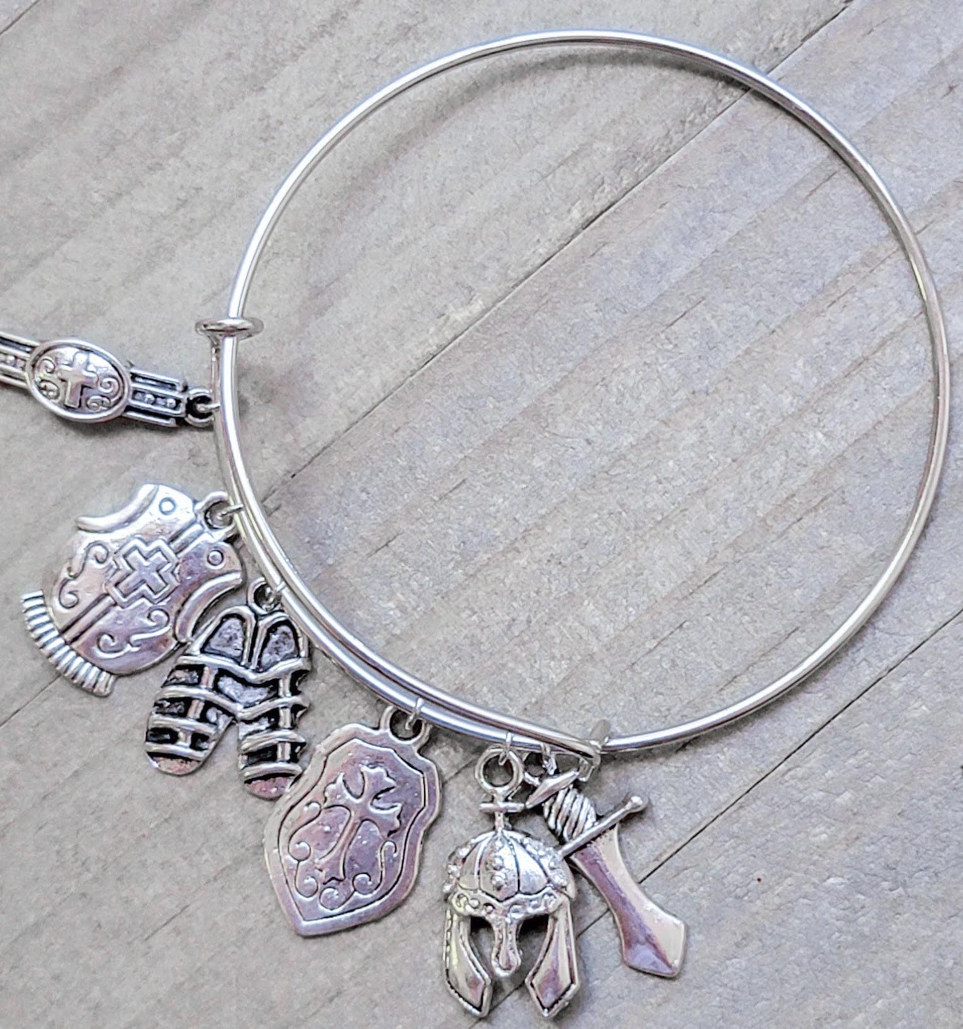 Armor of god bracelet sales sterling silver