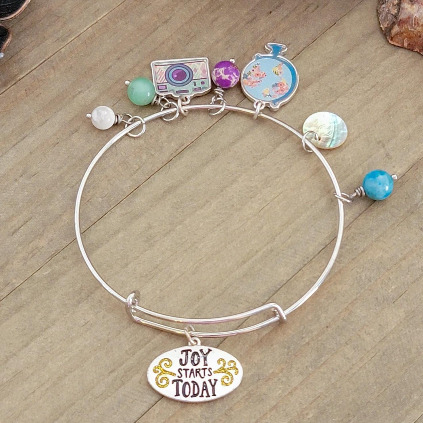 Adventure Charm Bangle Bracelet - Nicki Lynn Jewelry