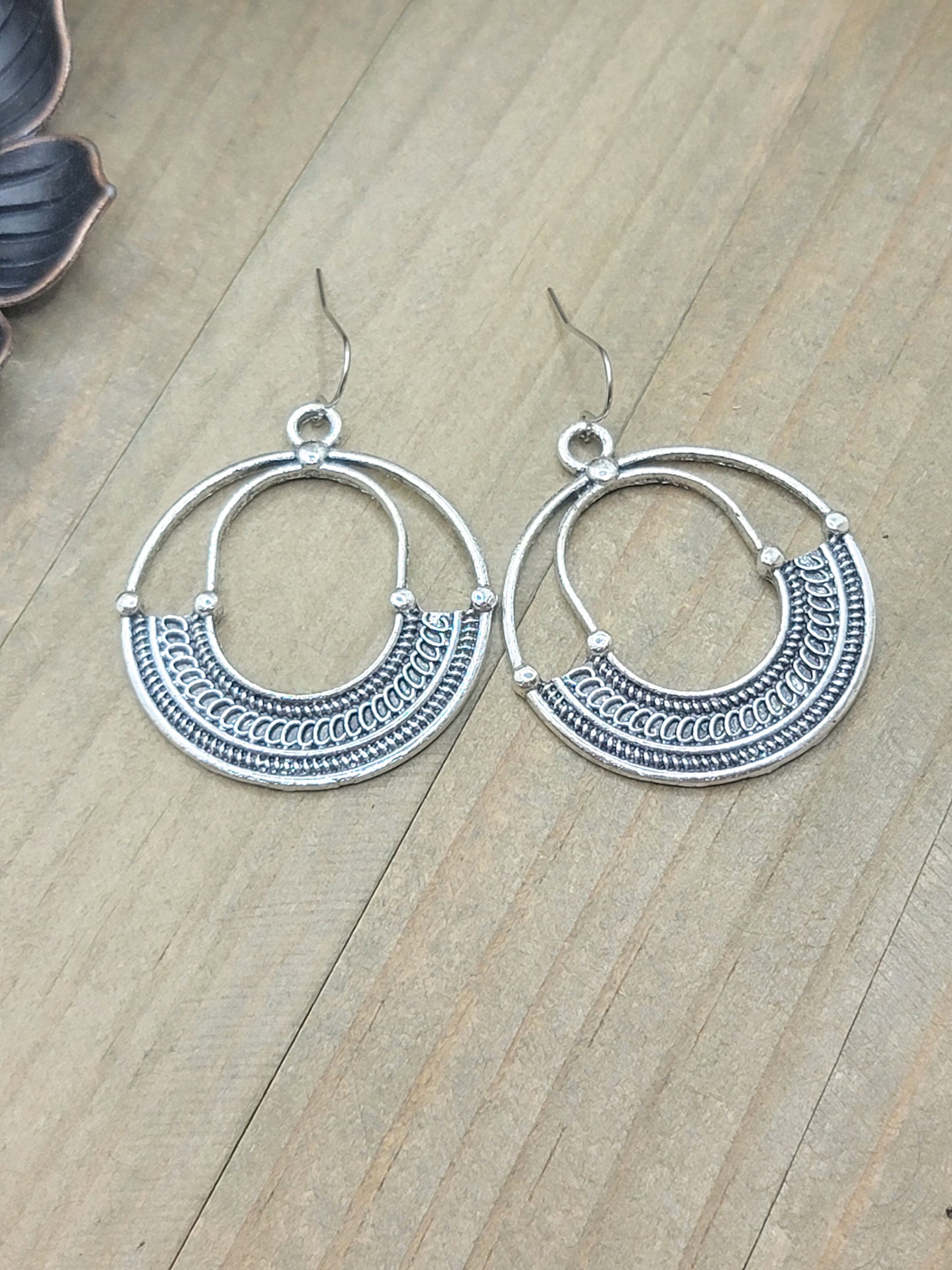 Large Statement Silver Hoop Earrings, Nicki Lynn Jewelry 