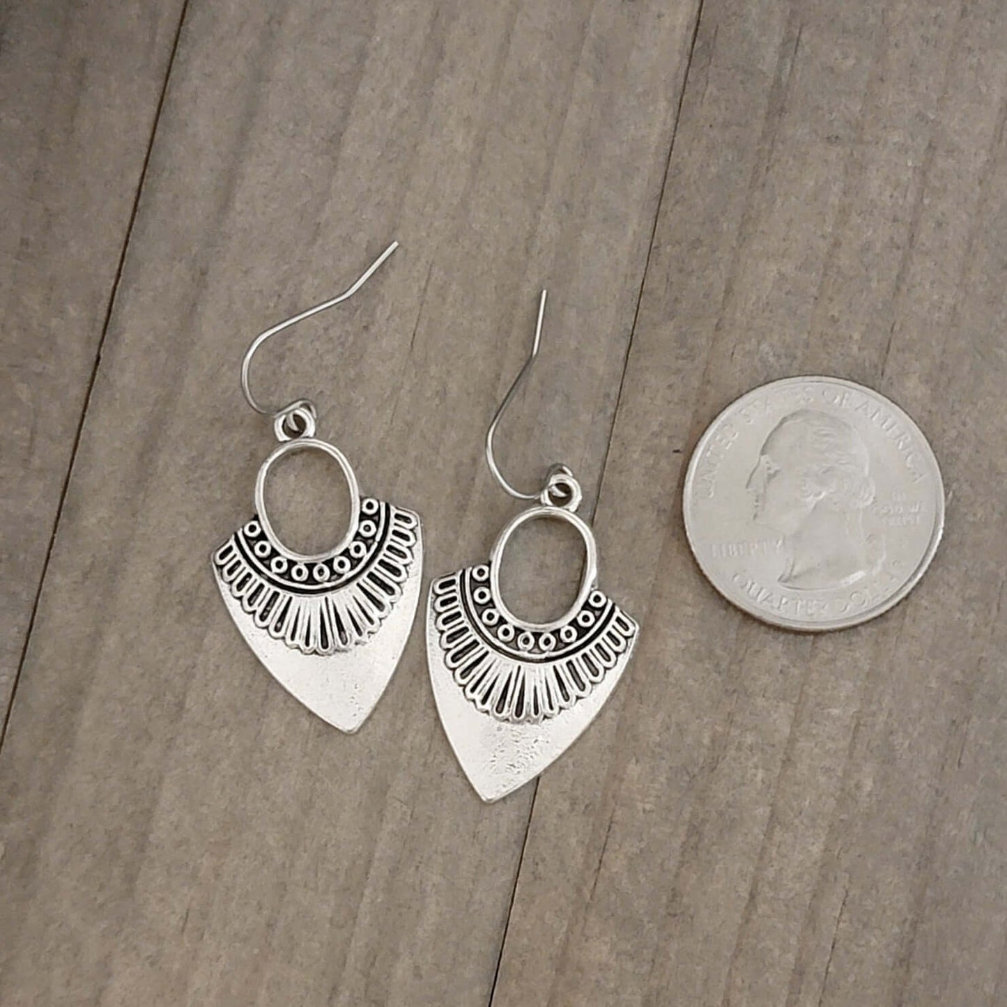 Silver Art Deco Earrings - Nicki Lynn Jewelry