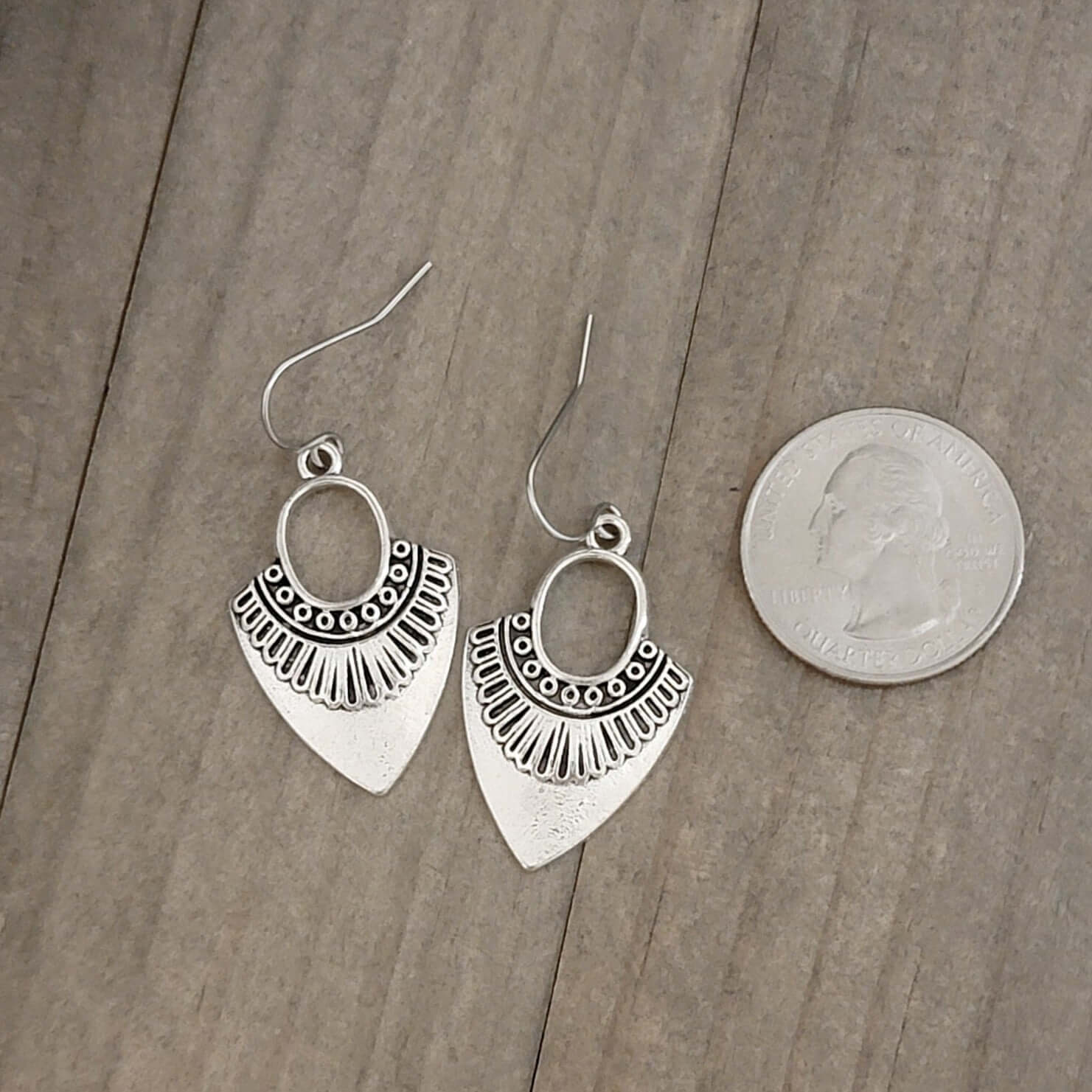 Silver Art Deco Earrings - Nicki Lynn Jewelry