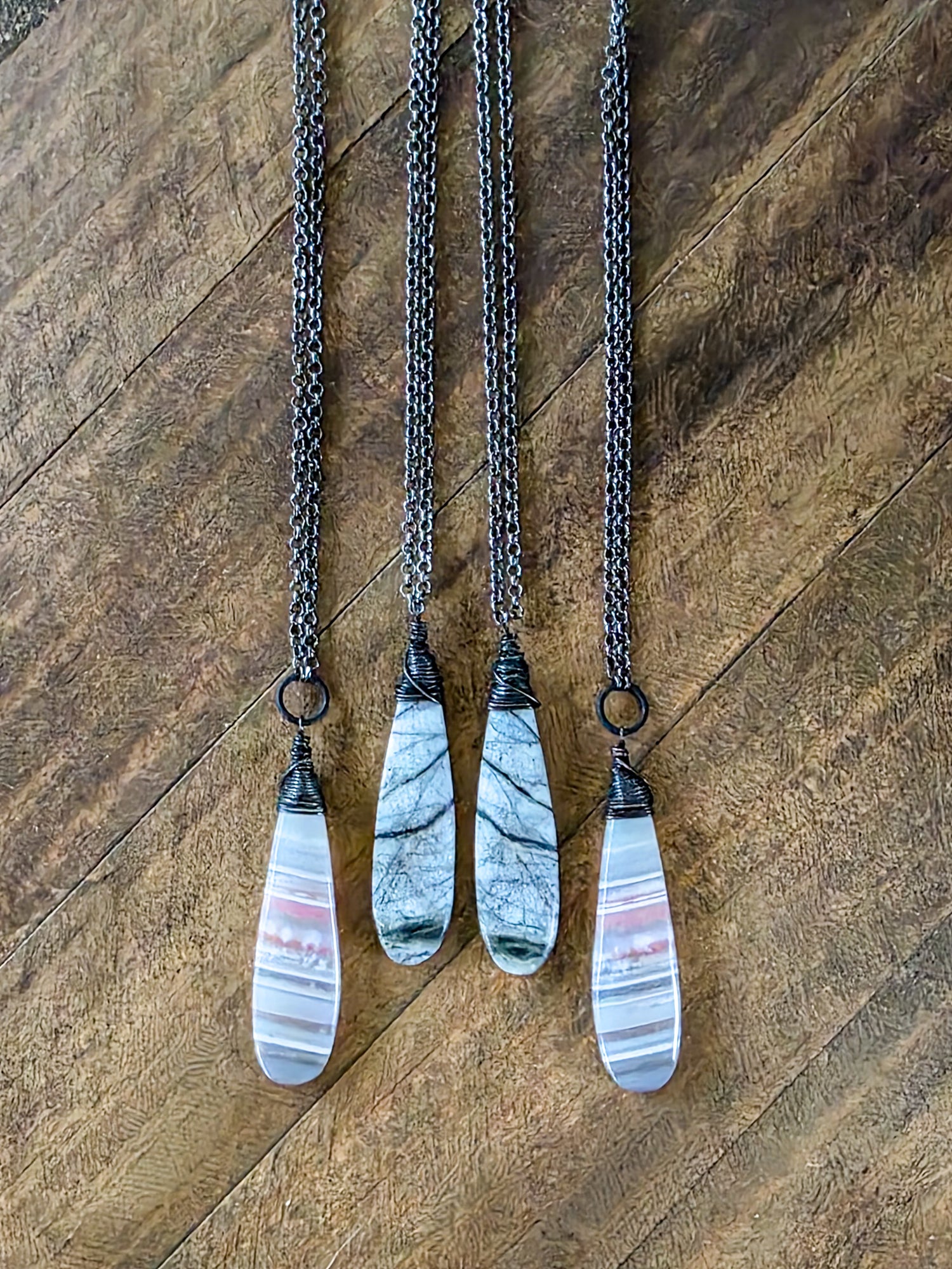 Earthy Stone Pendant Necklace, Nicki Lynn Jewelry 