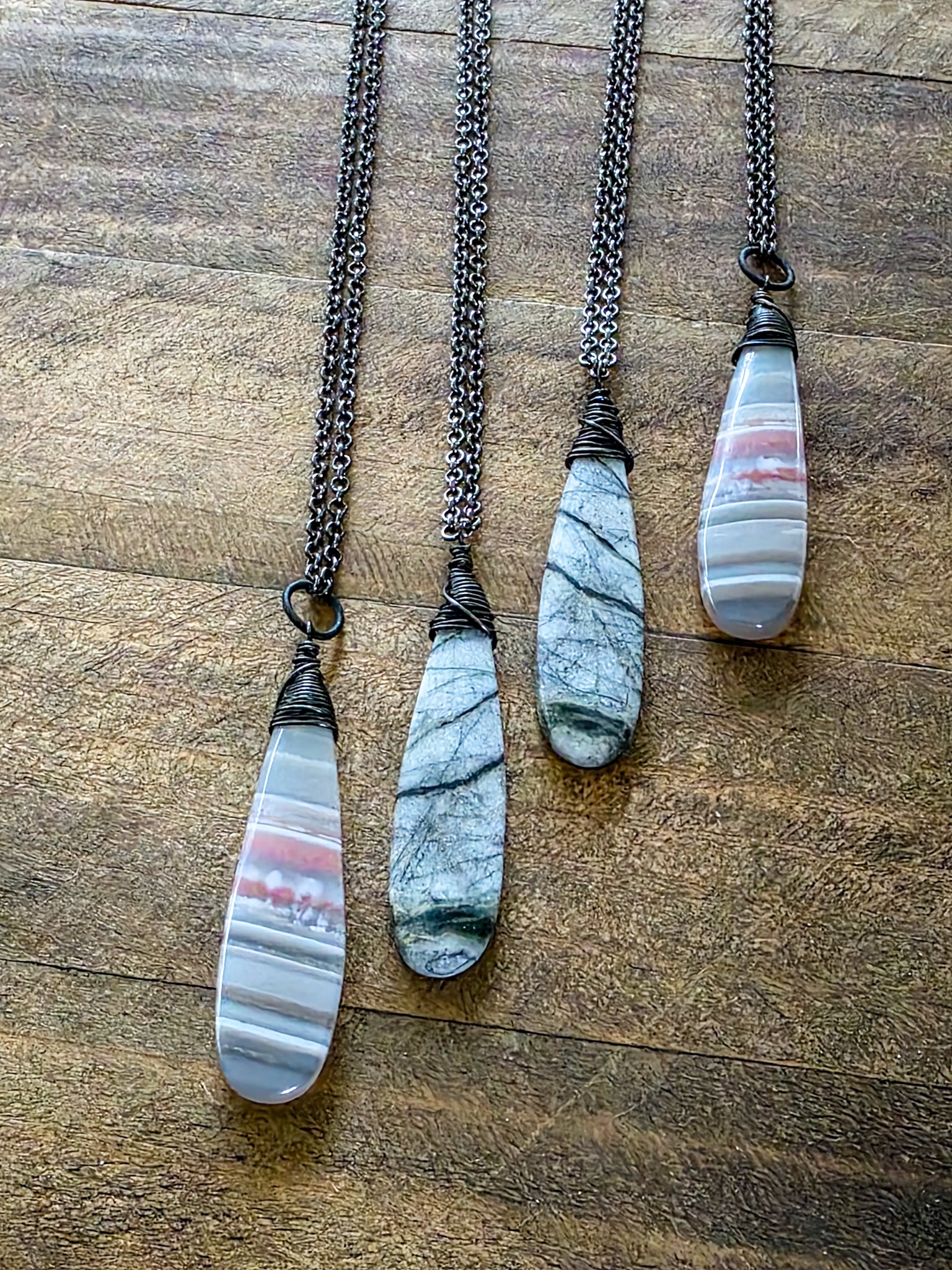 Earthy Stone Pendant Necklace, Nicki Lynn Jewelry