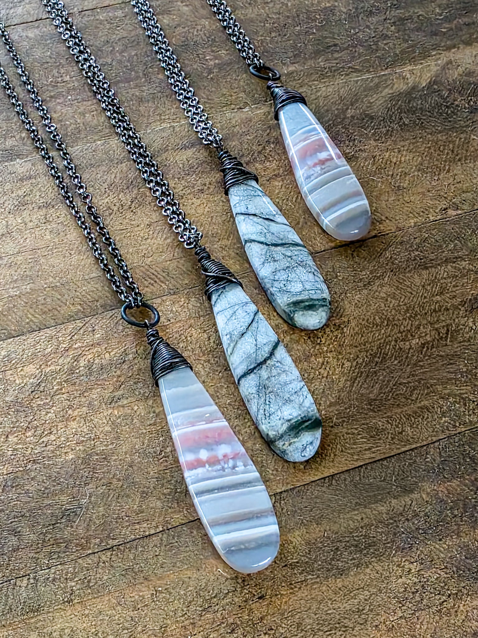 Earthy Stone Pendant Necklace, Nicki Lynn Jewelry