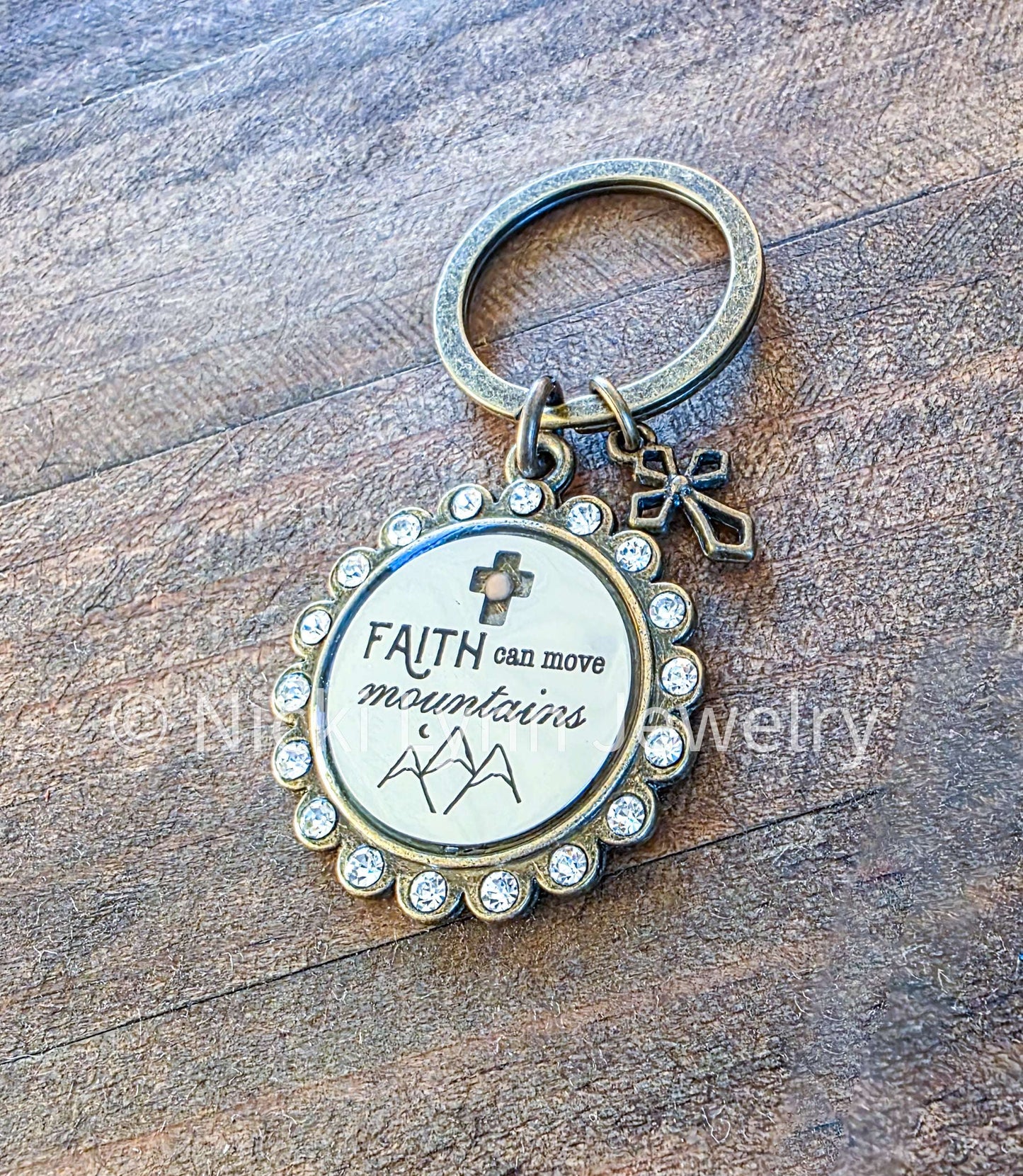 Mustard Seed of Faith Keychain-Faith Can Move Mountains-Nicki Lynn Jewelry 