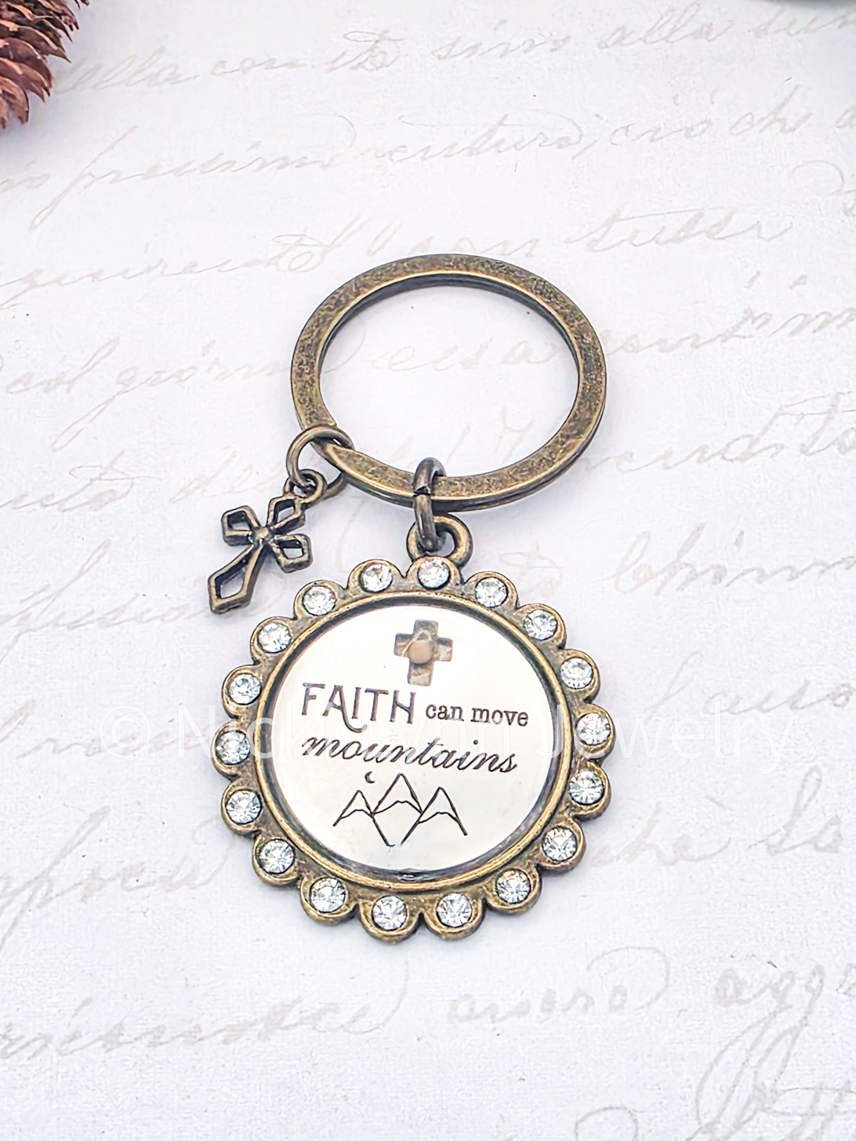 Mustard Seed of Faith Keychain-Faith Can Move Mountains – Nicki