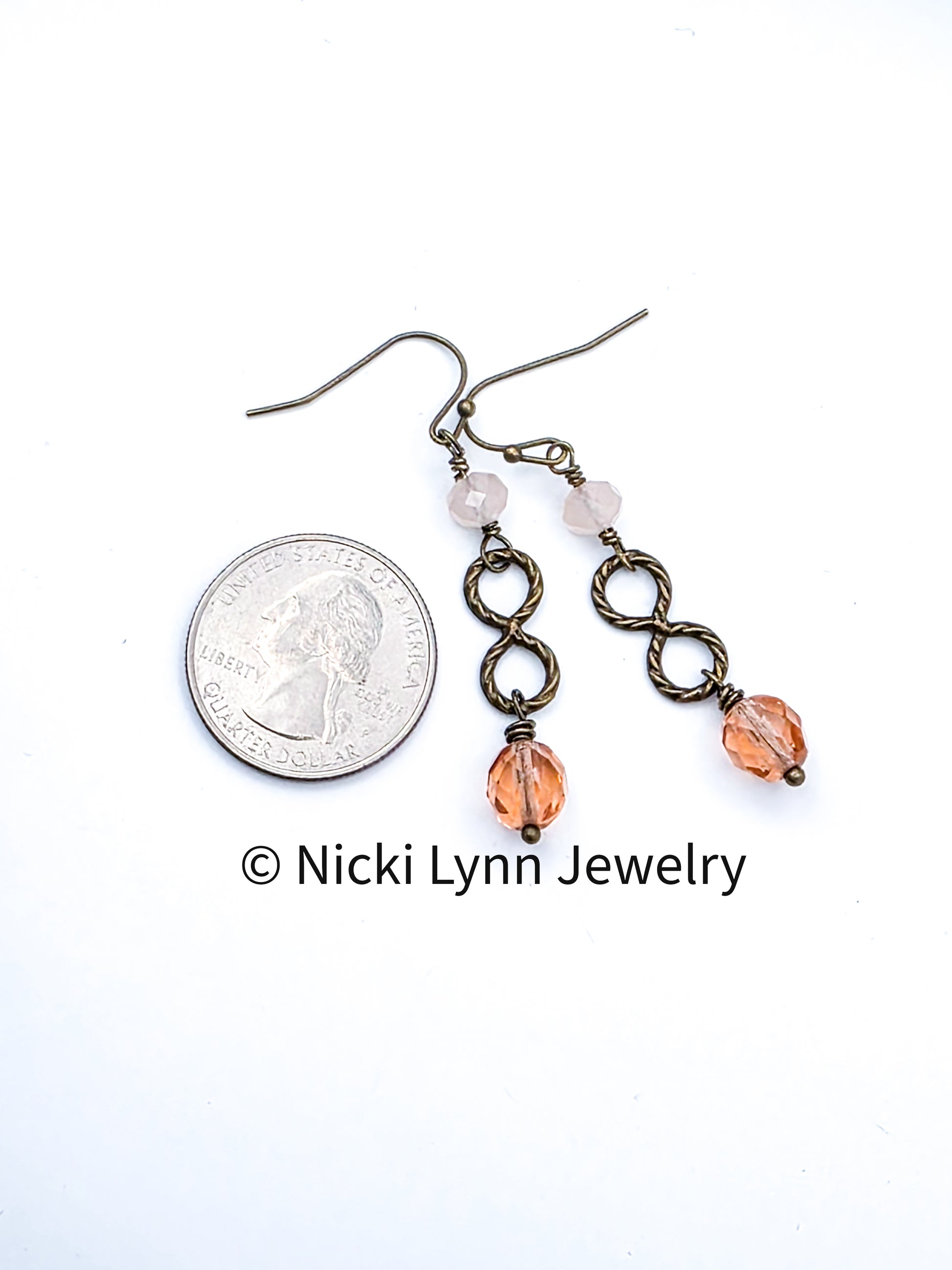 Blush & Brass Wander Earrings, Nicki Lynn Jewelry 