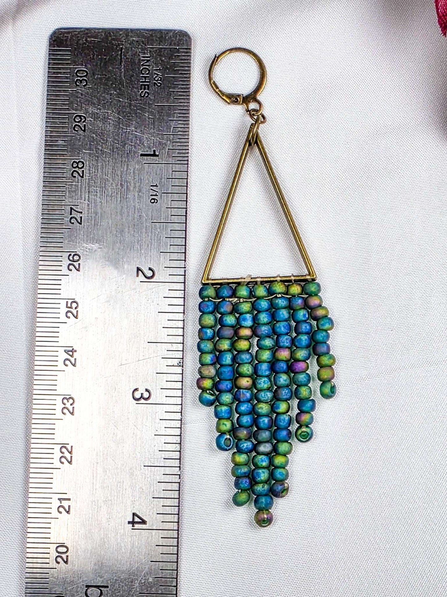 Beaded Fringe Earrings, Nicki Lynn Jewelry 