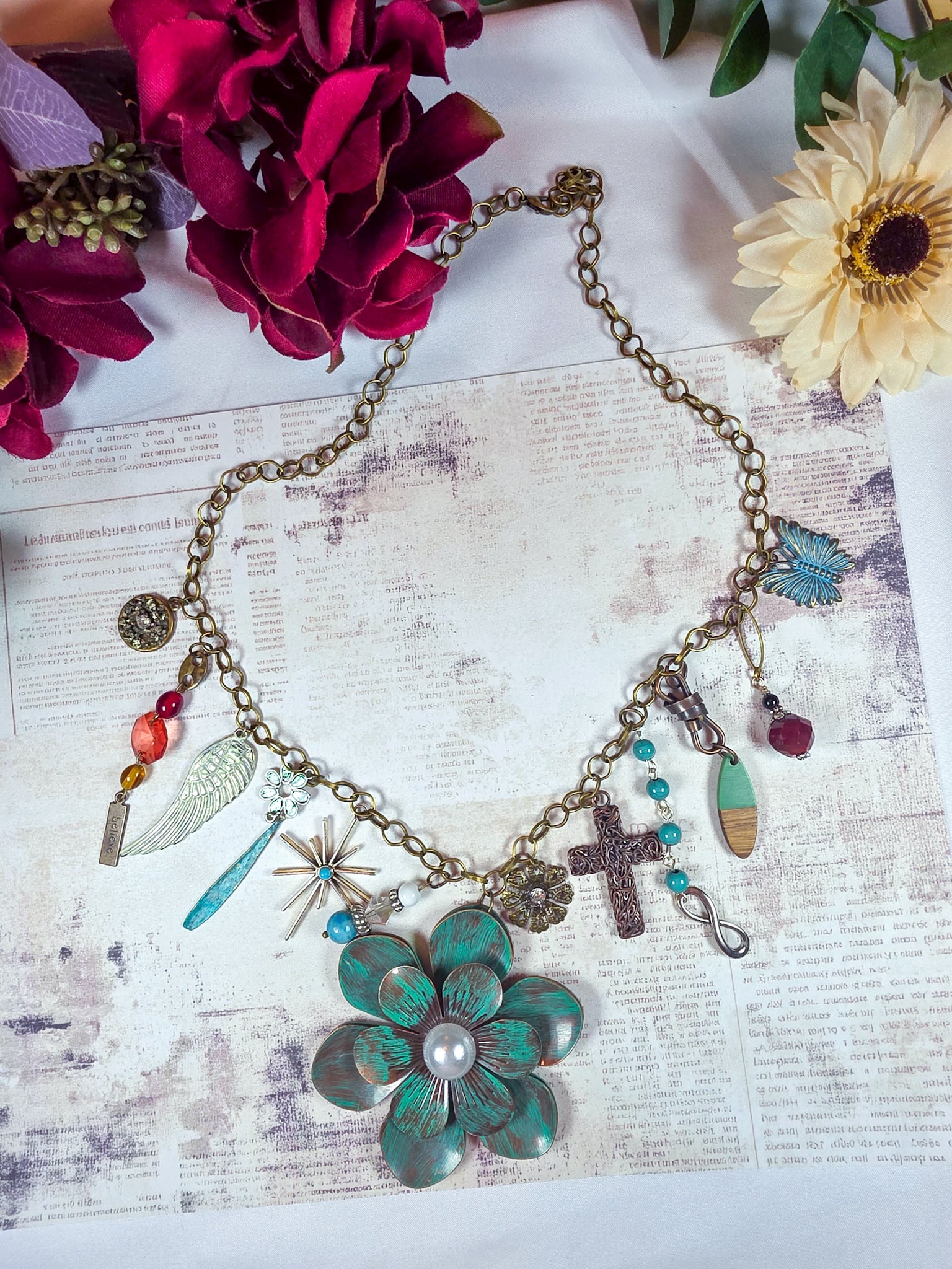 Chunky Charm Chunky Statement Necklace