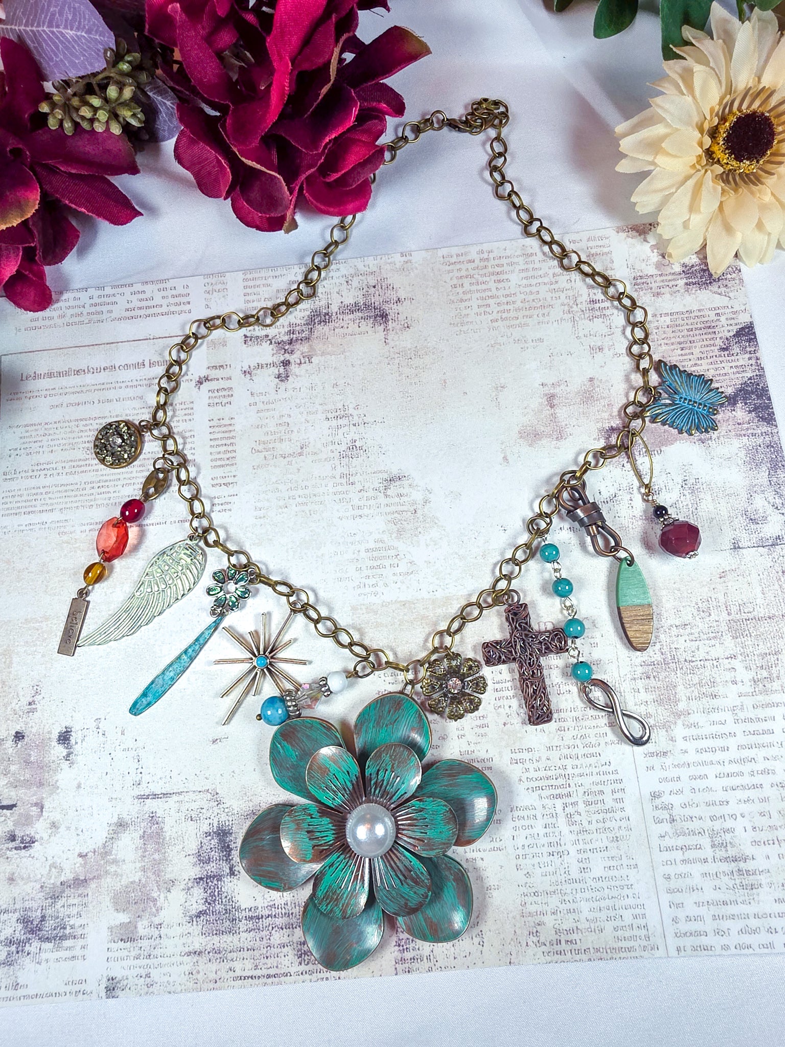 Chunky Charm Chunky Statement Necklace