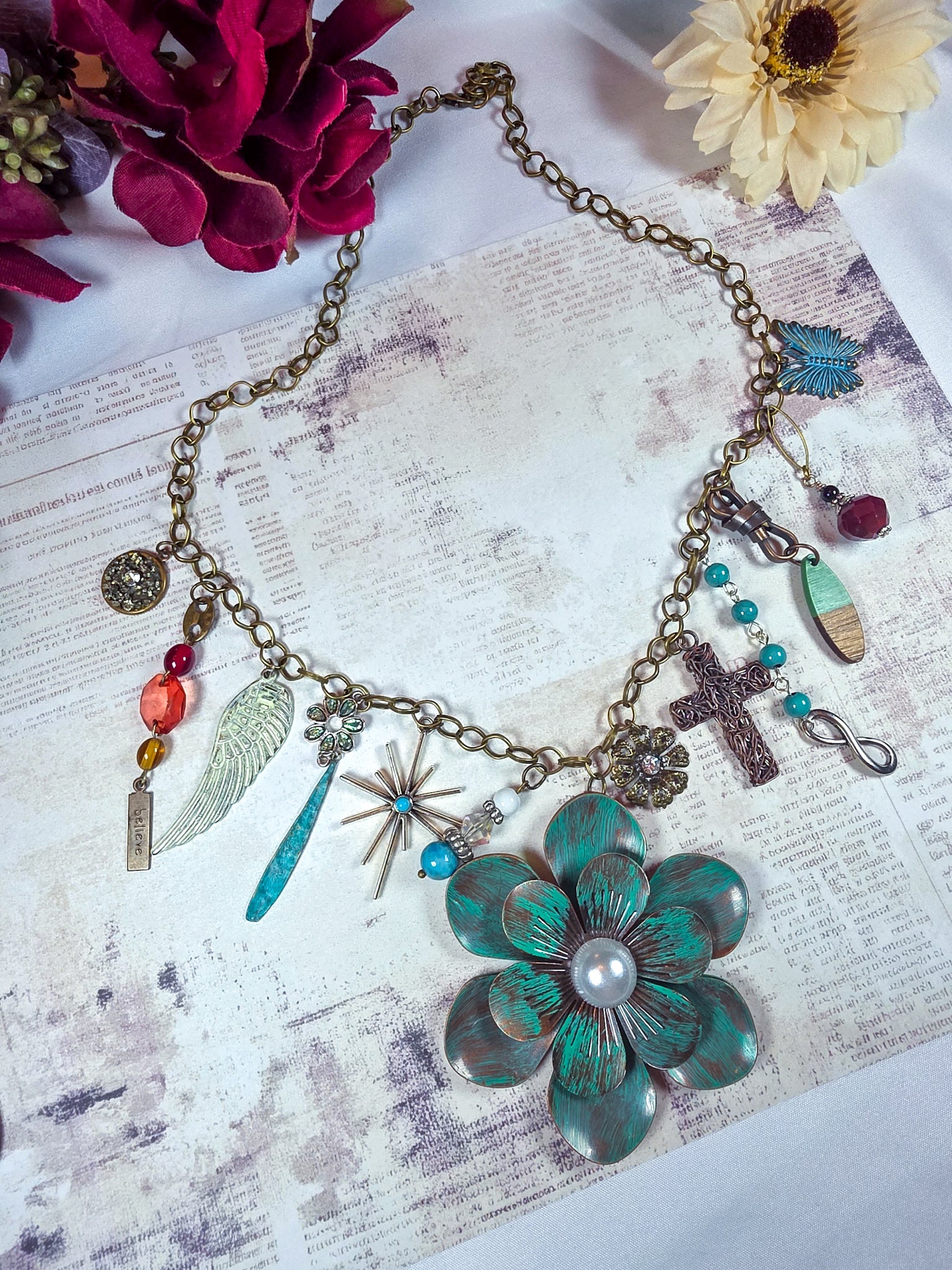 Chunky Charm Chunky Statement Necklace