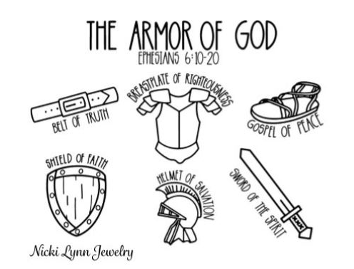 Armor of God Rear View Mirror Accessory- Ephesians 6:10-20 - Nicki Lynn Jewelry