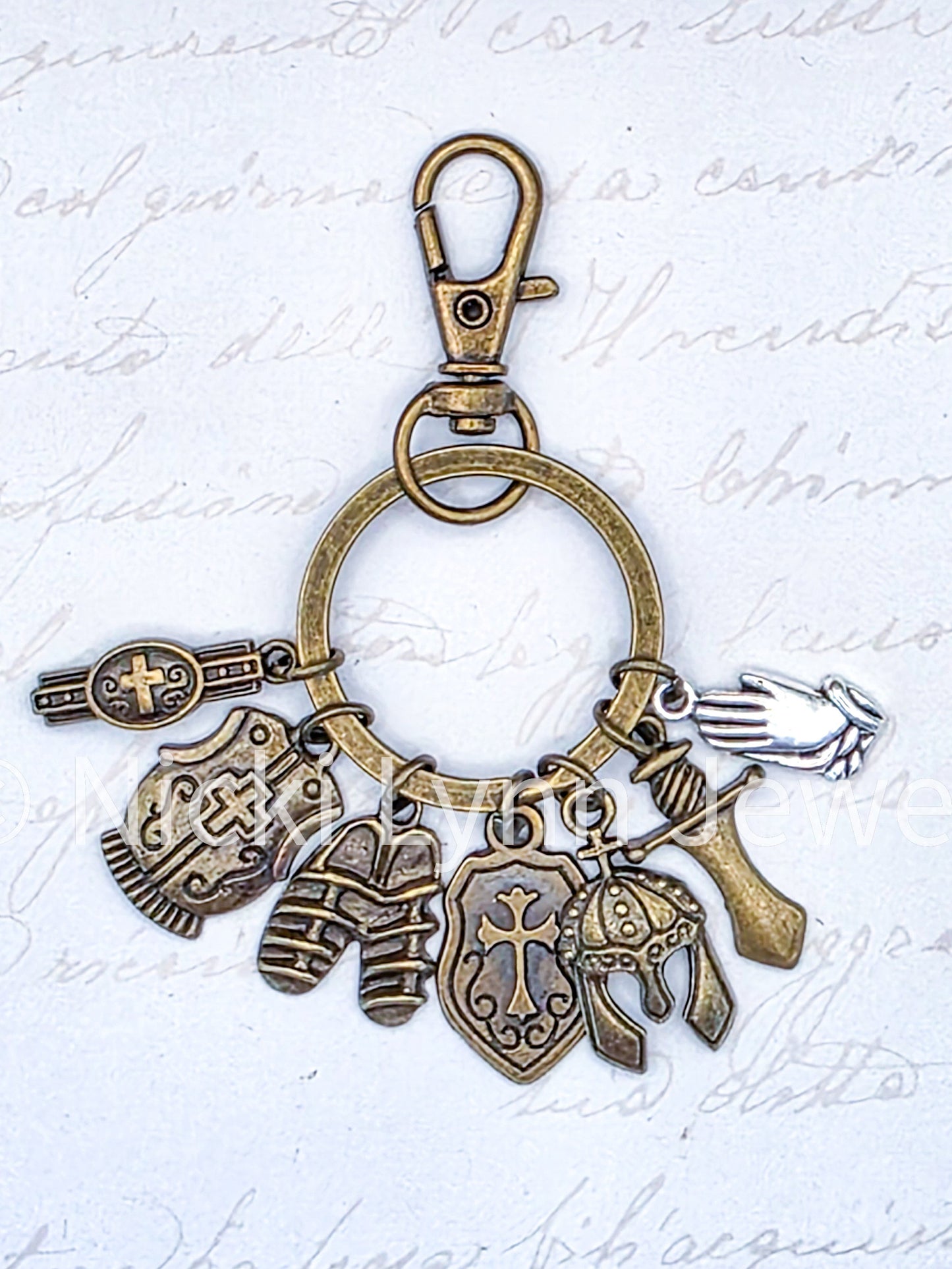 Armor of God Charm Keychain-Ephesians 6:10-20