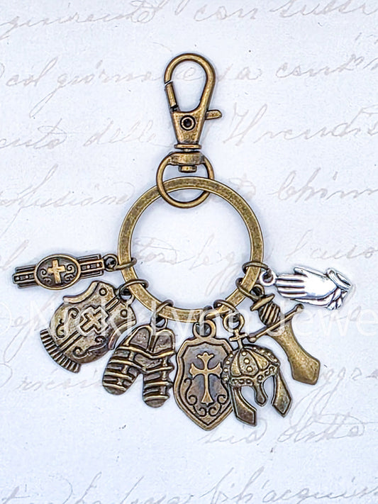 Armor of God Charm Keychain-Ephesians 6:10-20