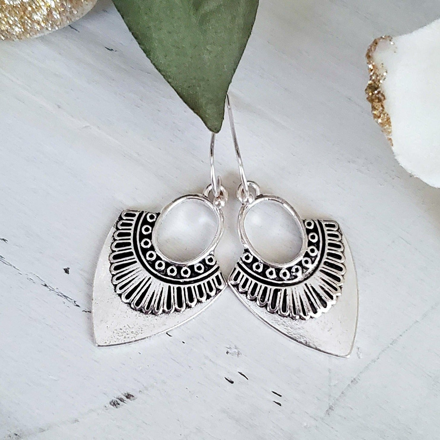Silver Art Deco Earrings - Nicki Lynn Jewelry
