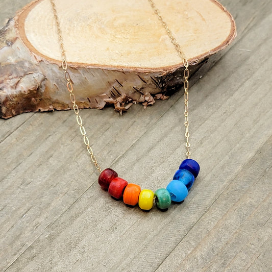 Limited Edition Colorful Glass Bead Necklace - Nicki Lynn Jewelry