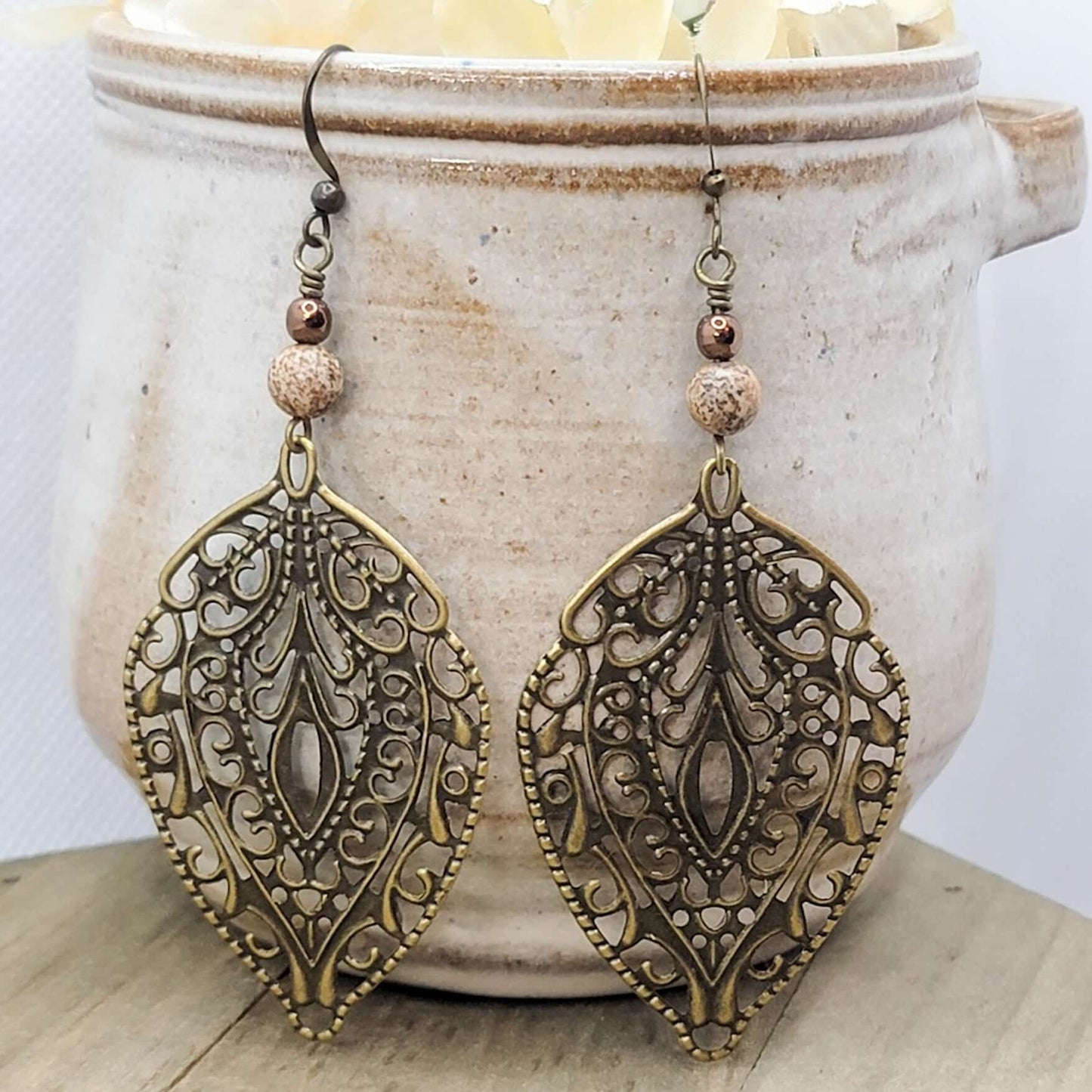 Nature Inspired Filigree Earrings - Nicki Lynn Jewelry