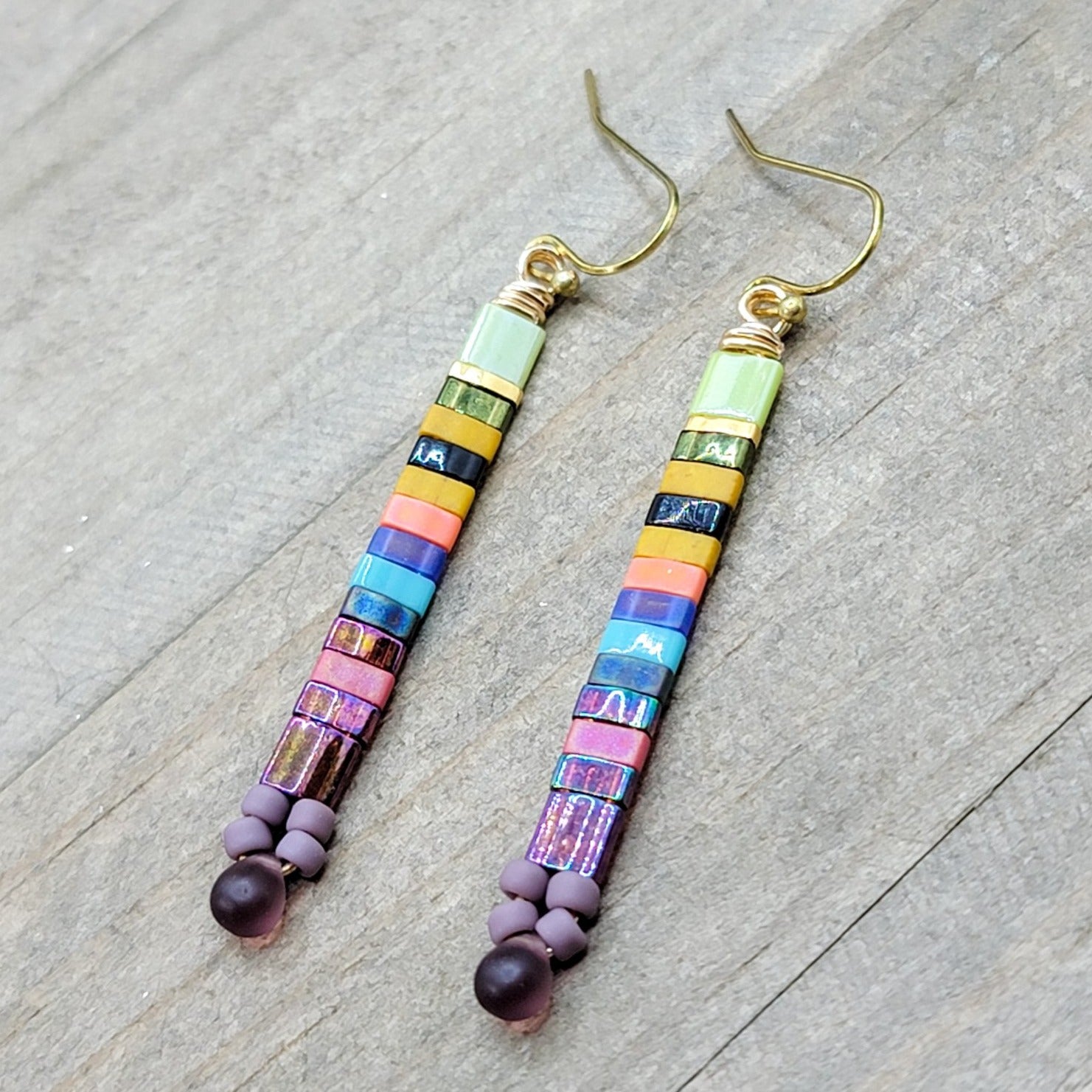Tila Multi Colored Tile Earrings - Nicki Lynn Jewelry