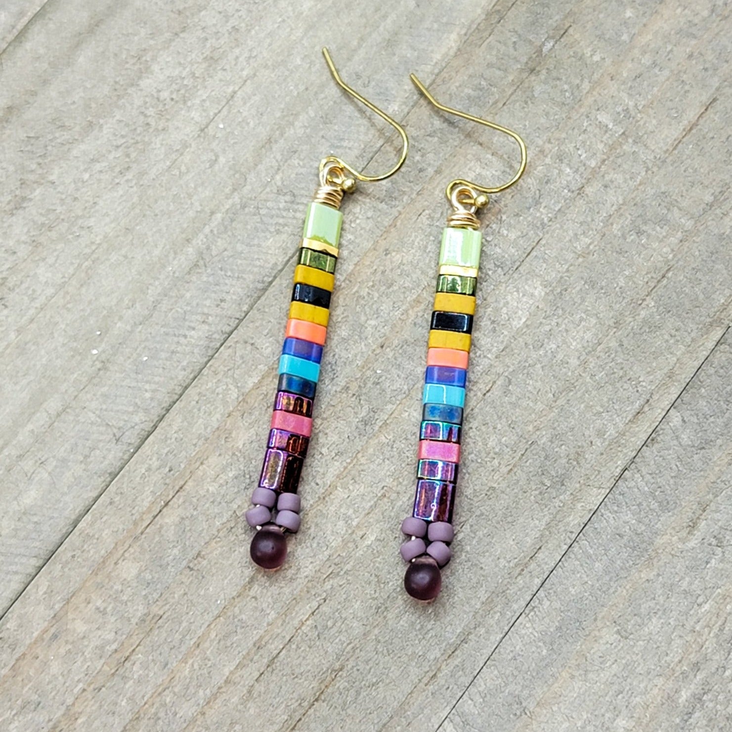 Tila Multi Colored Tile Earrings - Nicki Lynn Jewelry