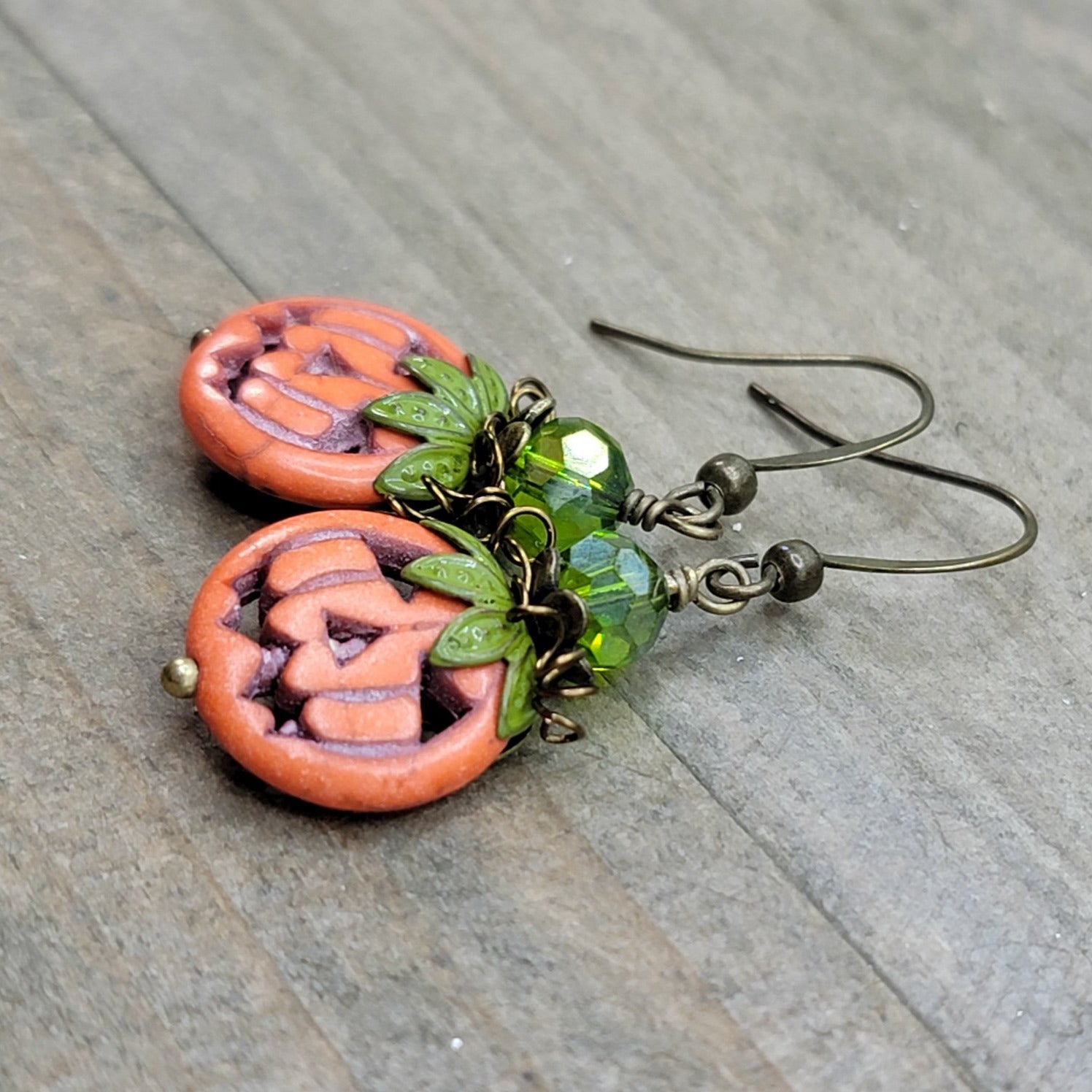 Halloween Pumpkin Earrings - Nicki Lynn Jewelry