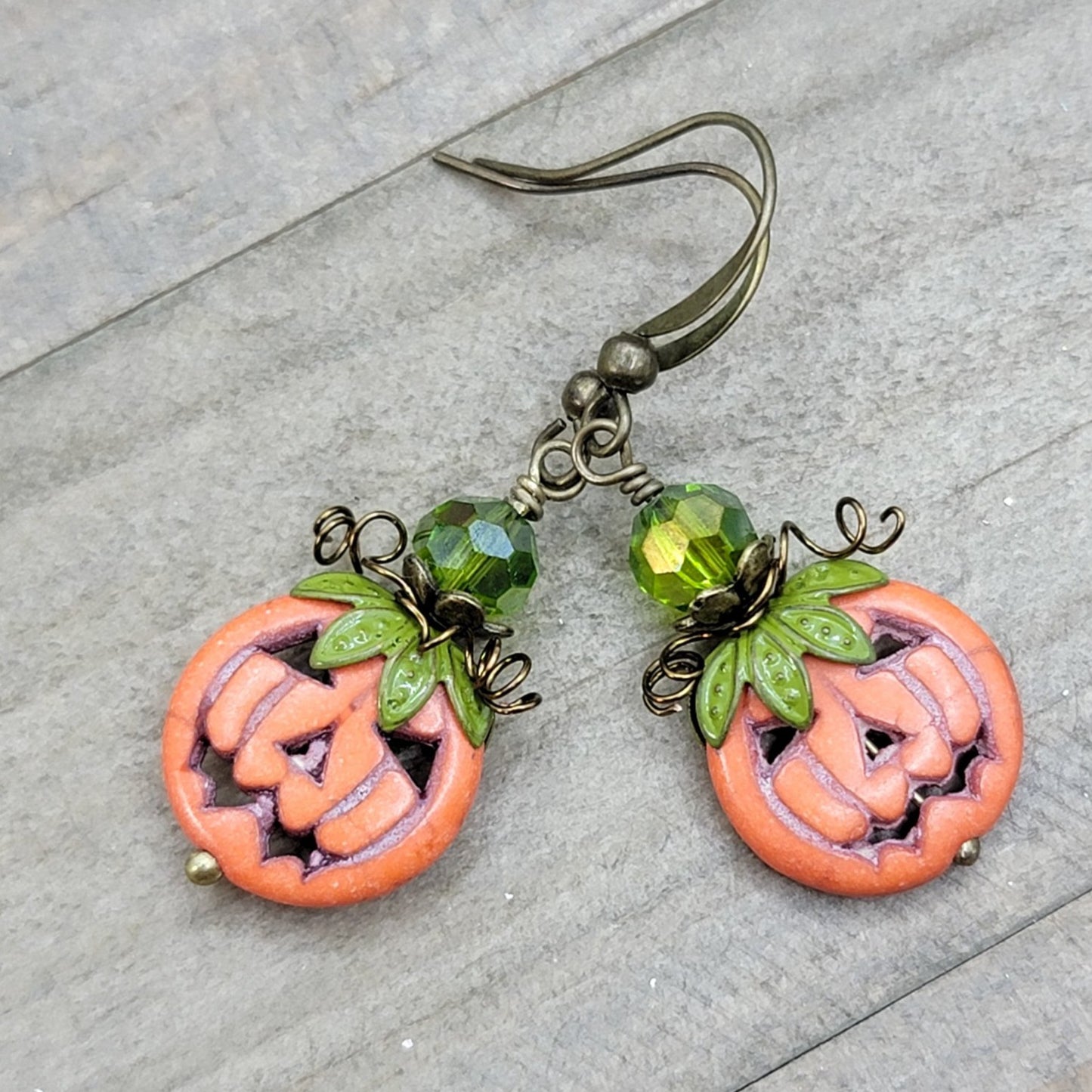 Halloween Pumpkin Earrings - Nicki Lynn Jewelry