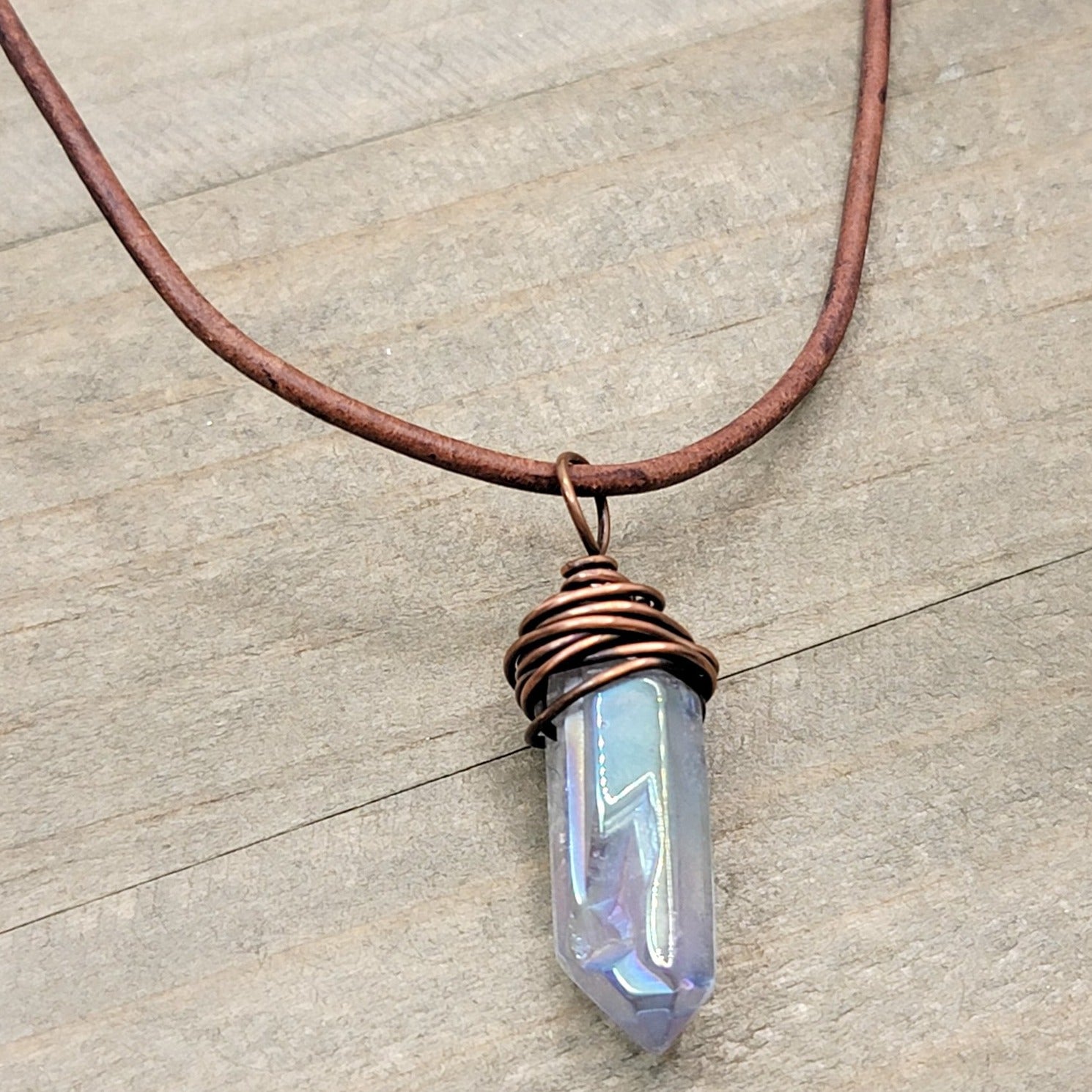Copper crystal best sale jewelry
