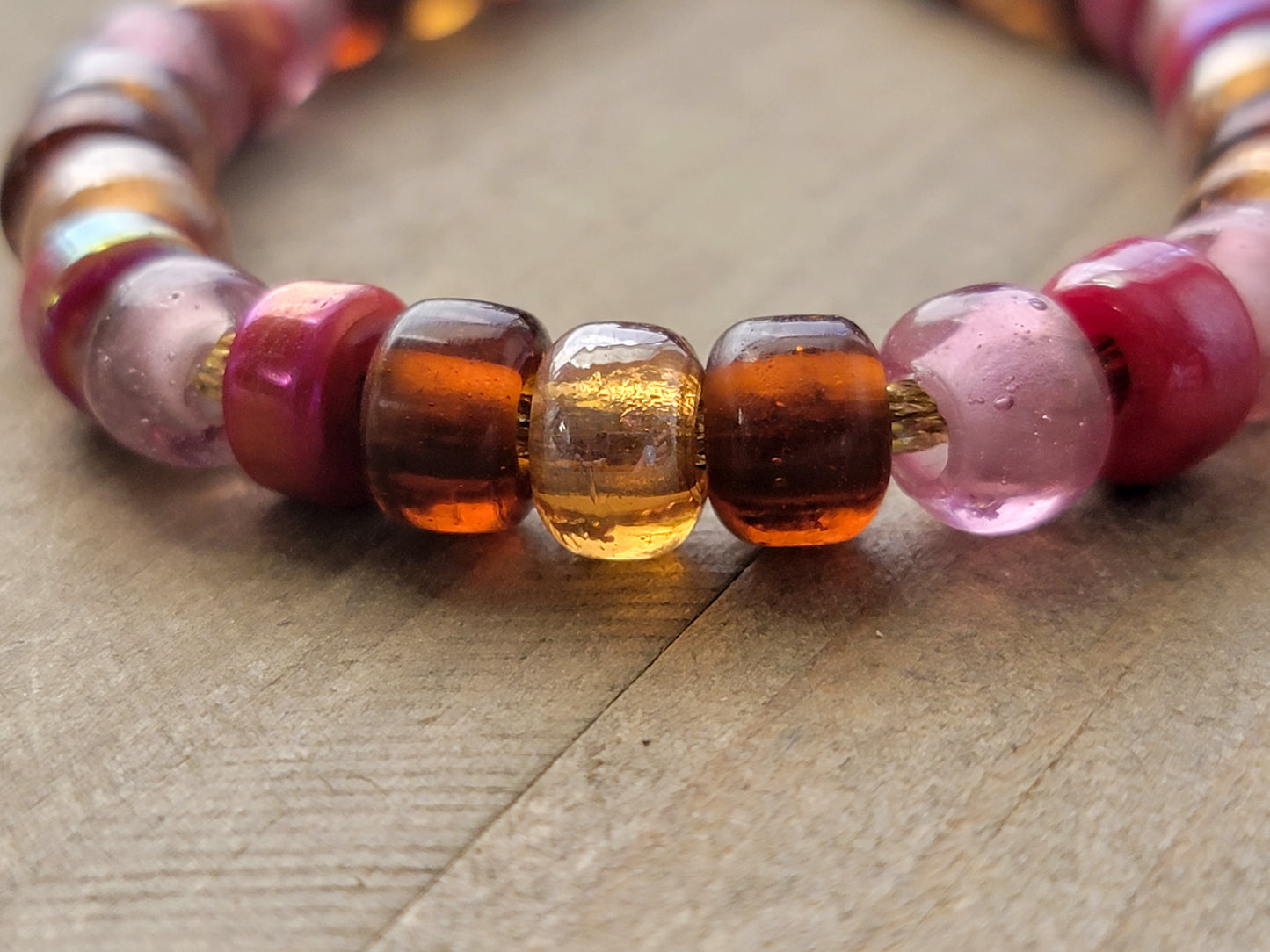 Glass Bead Forte Bracelet-Neutral Shades- Nicki Lynn Jewelry
