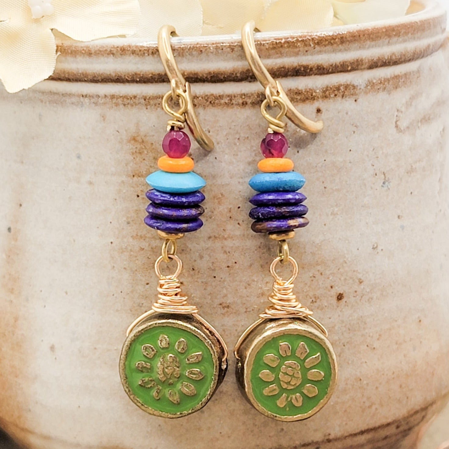 Colorful Beaded Earrings - Nicki Lynn Jewelry