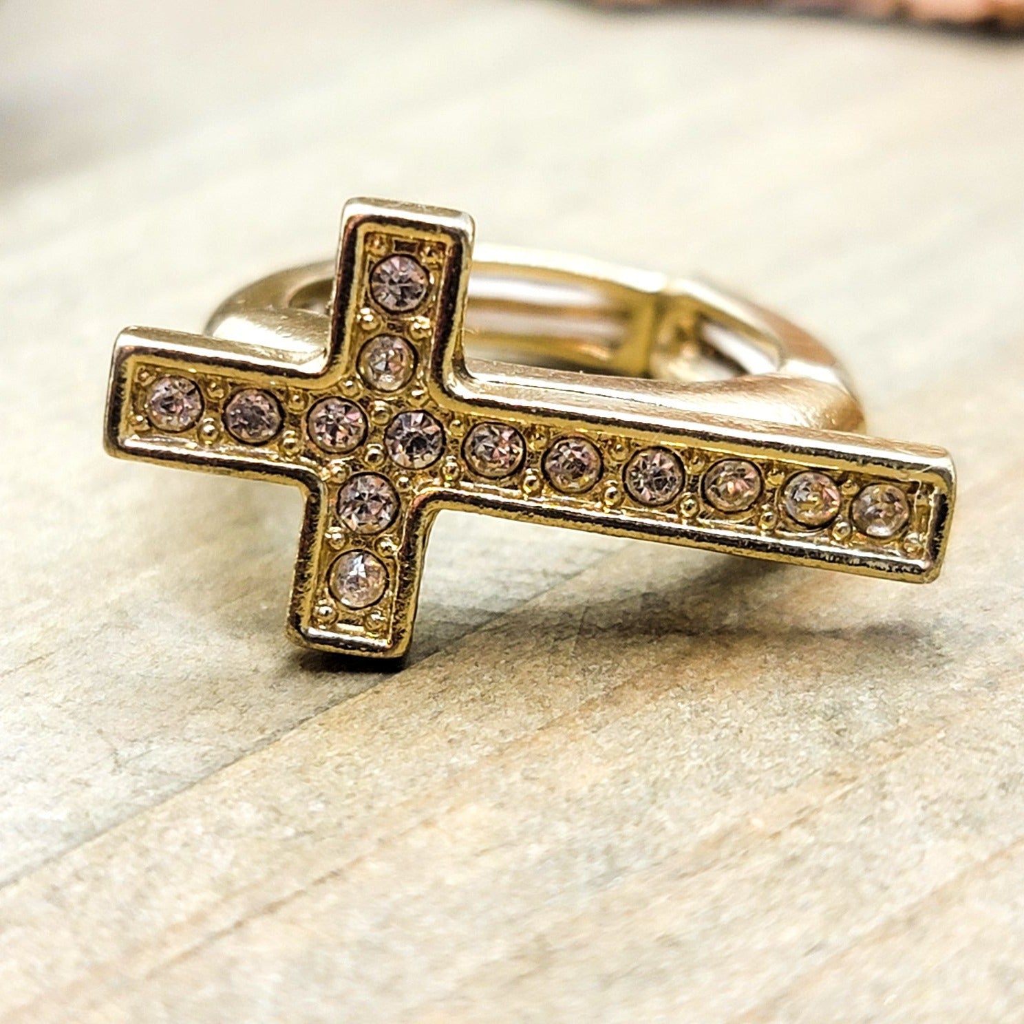 Chunky Cross Stretch Ring - Nicki Lynn Jewelry