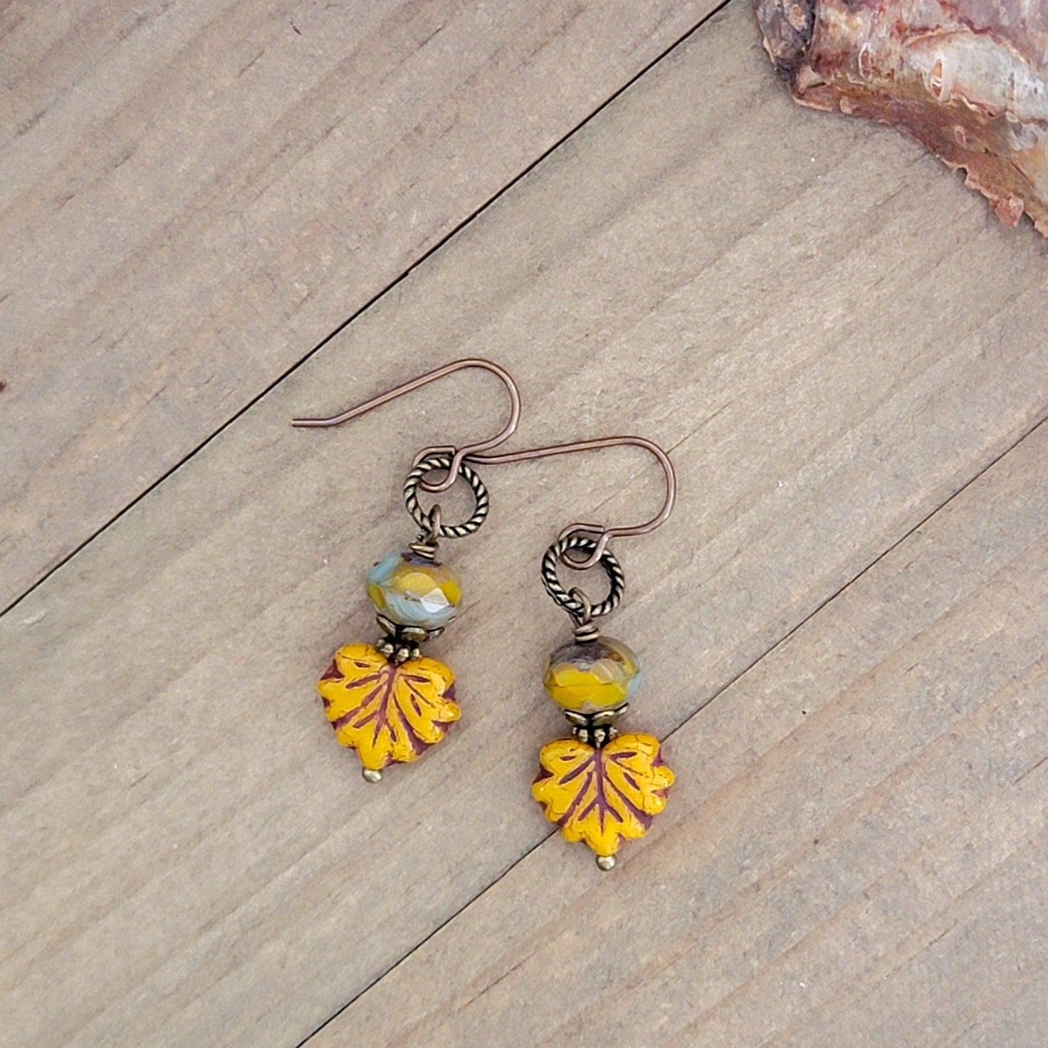 Maple Leaf Woodland Earrings - Nicki Lynn Jewelry