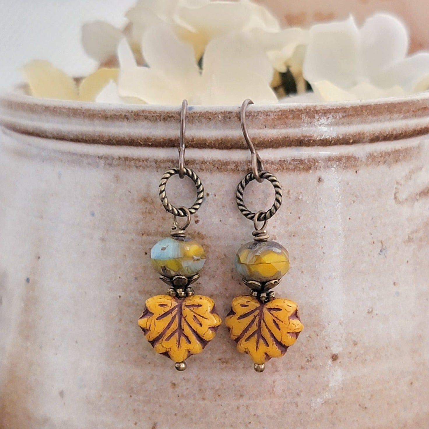 Maple Leaf Woodland Earrings - Nicki Lynn Jewelry