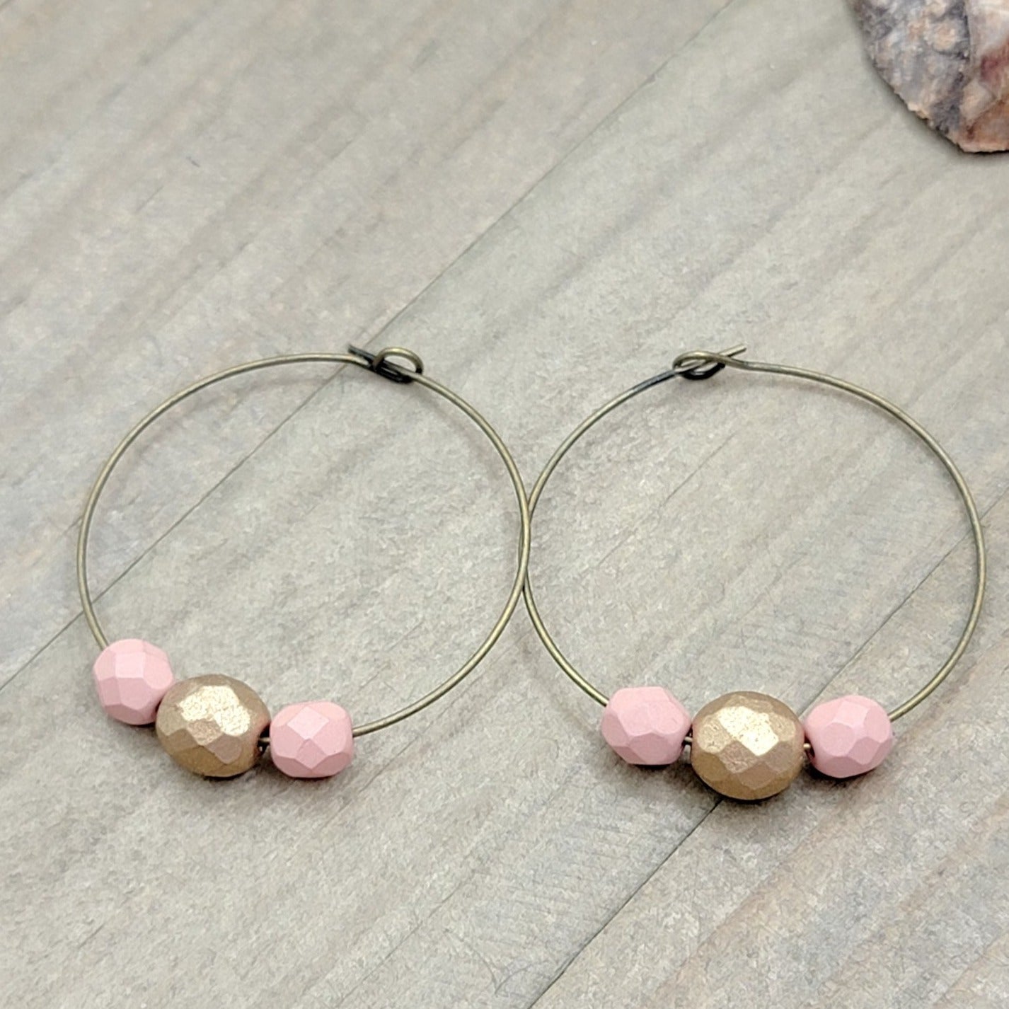 Boho Beaded Hoop Earrings - Nicki Lynn Jewelry