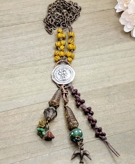 Autumn Tree Rustic Necklace - Nicki Lynn Jewelry