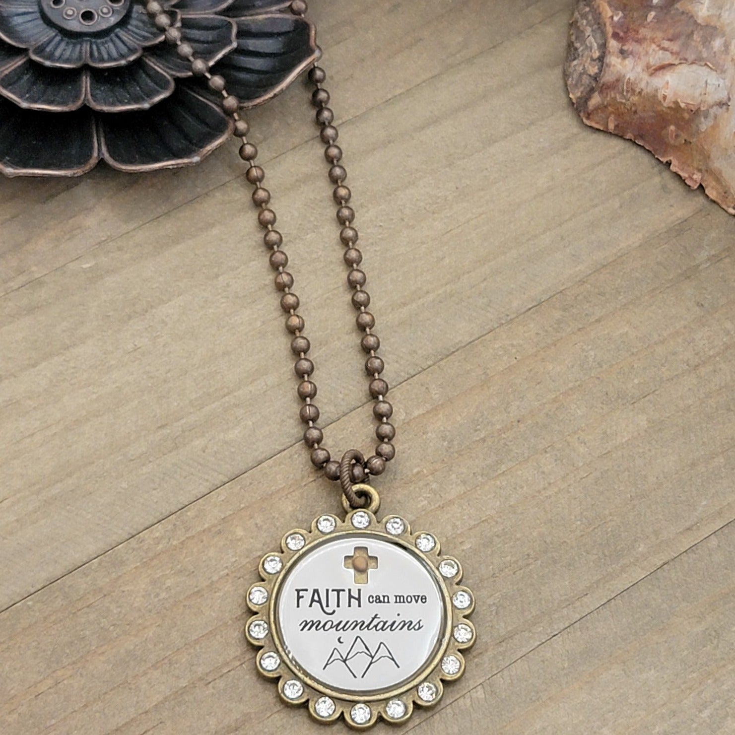 Faith Can Move Mountains Mustard Seed Necklace - Nicki Lynn Jewelry