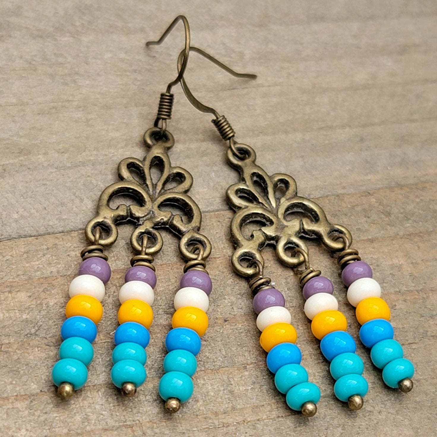 Seed Bead Fringe Earrings - Nicki Lynn Jewelry