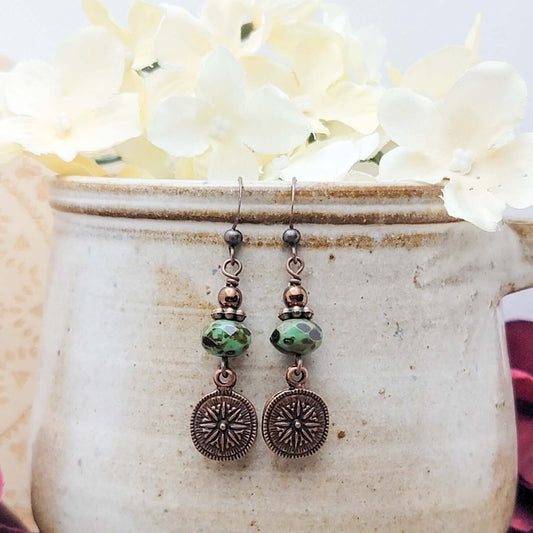 Earthy Copper Drop Earrings - Nicki Lynn Jewelry