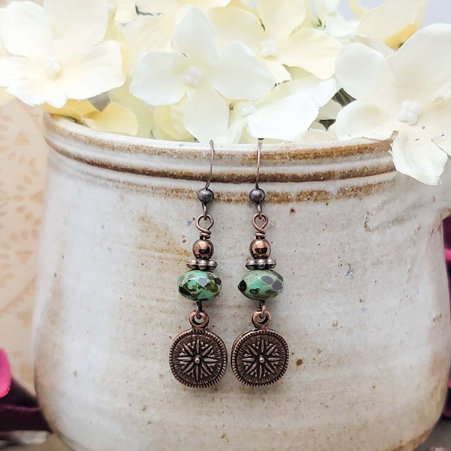 Earthy Copper Drop Earrings - Nicki Lynn Jewelry