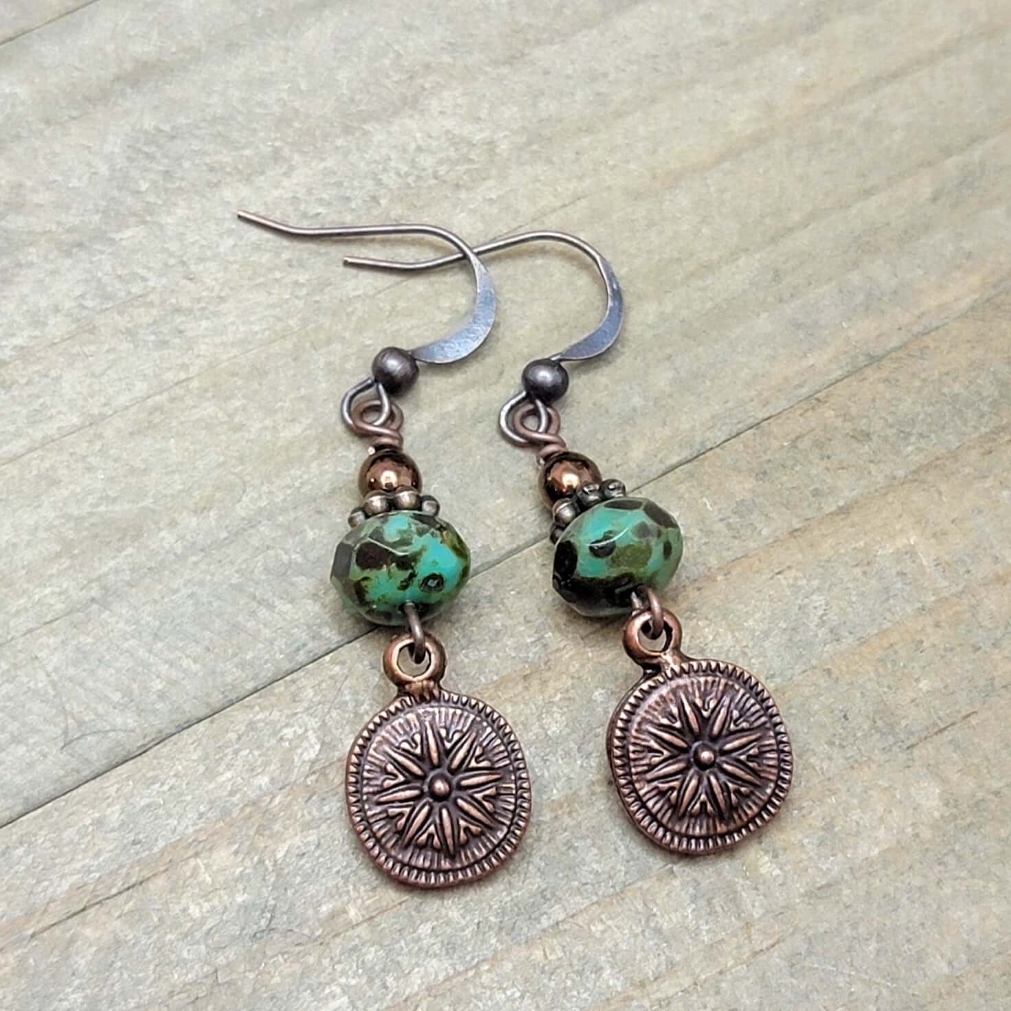 Earthy Copper Drop Earrings - Nicki Lynn Jewelry