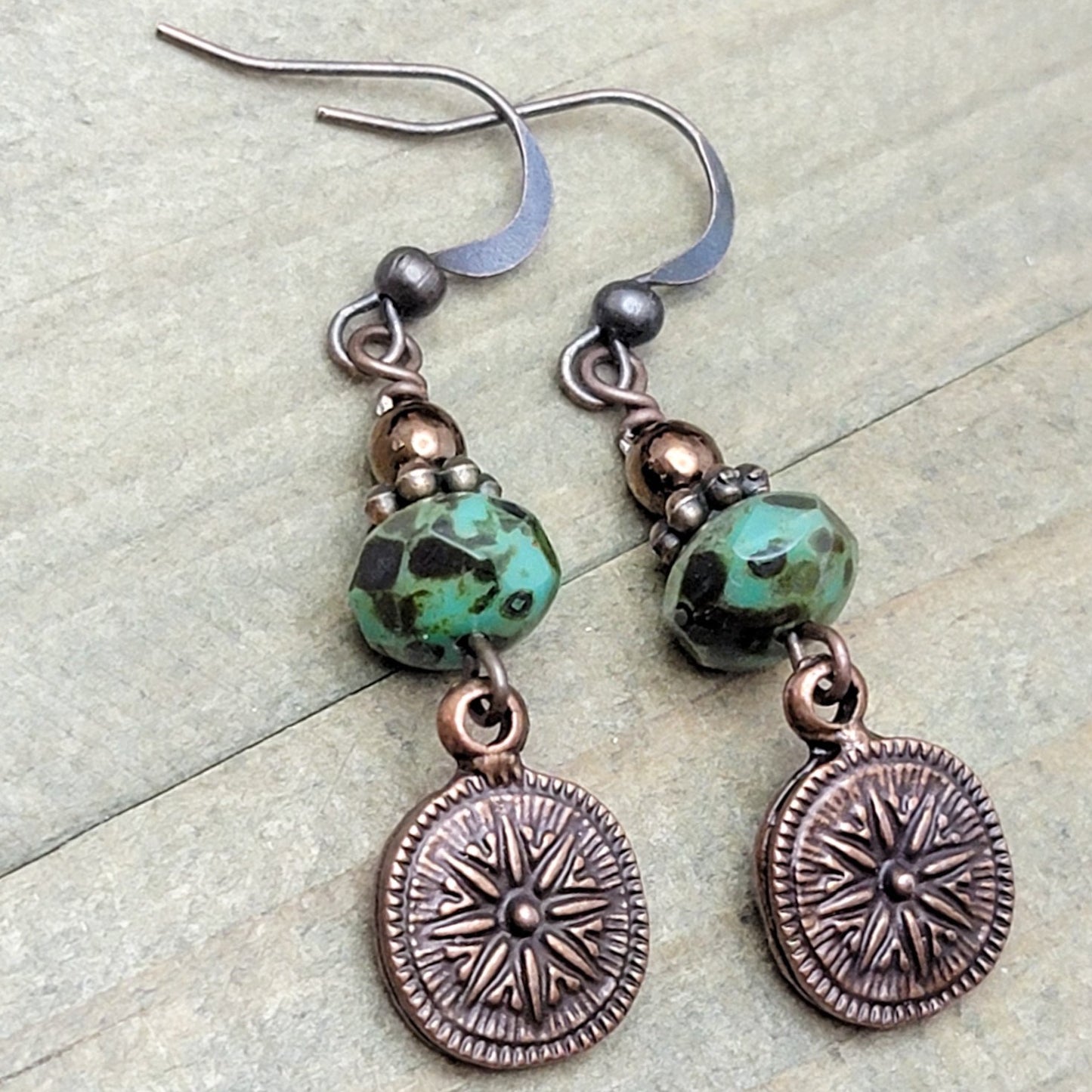 Earthy Copper Drop Earrings - Nicki Lynn Jewelry