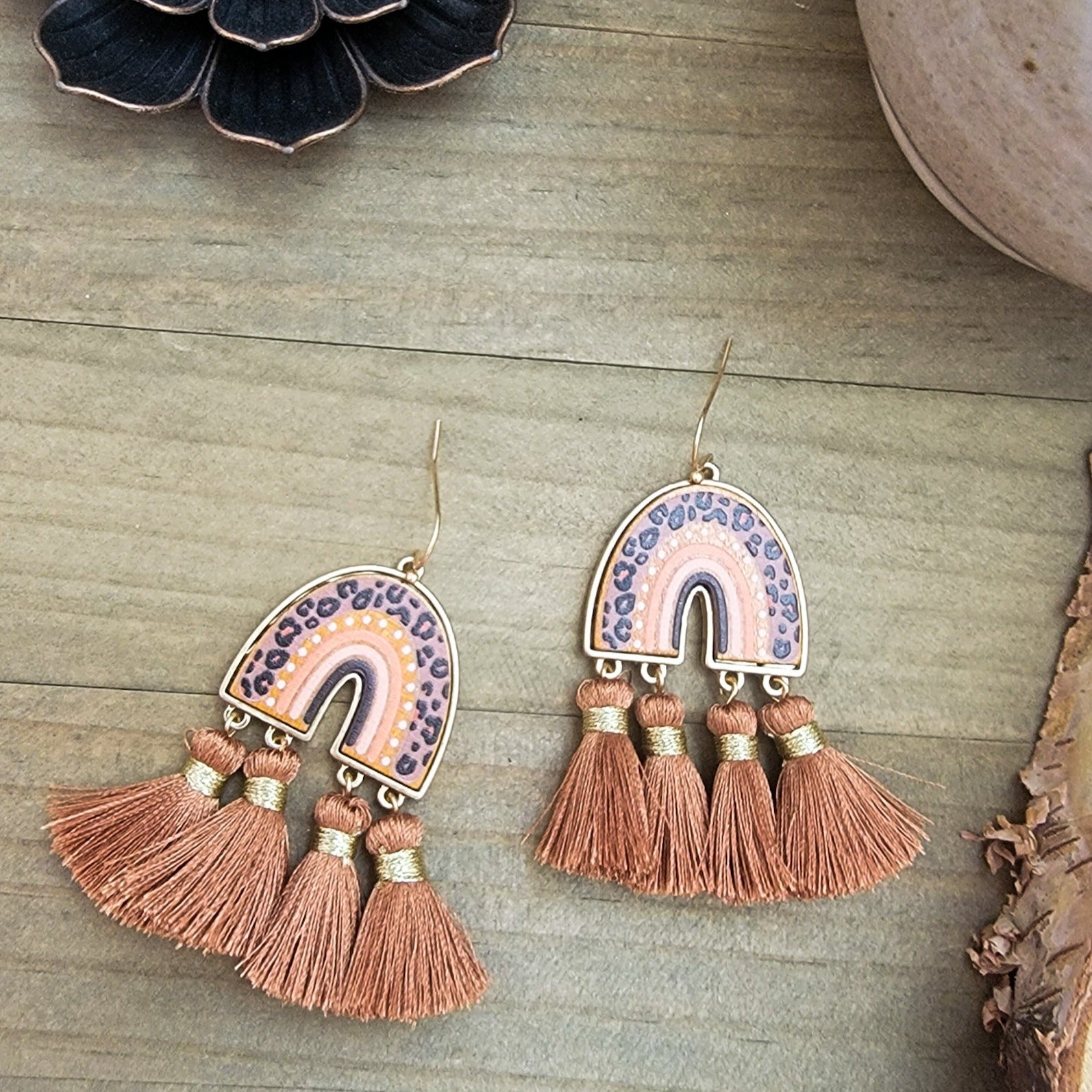 Leopard Tassel Earrings - Nicki Lynn Jewelry